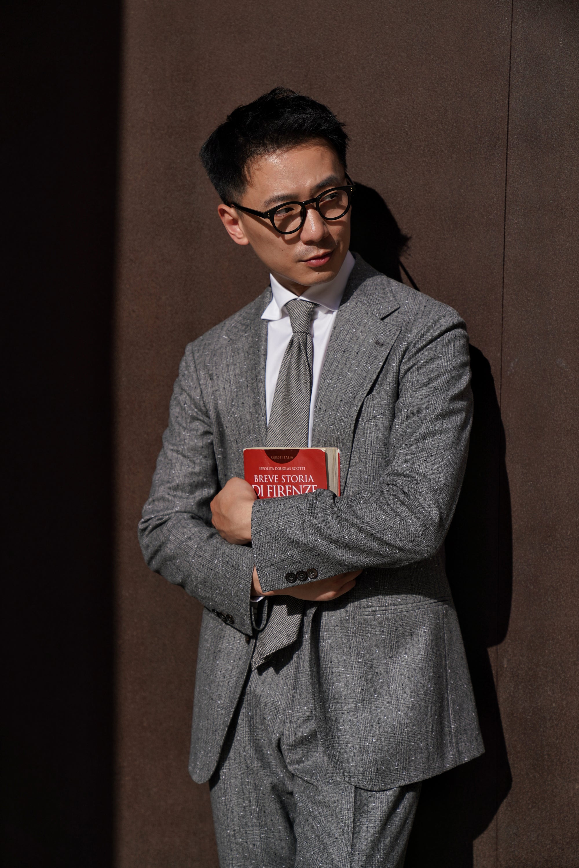 Grey Dotted Glen Check Suit #79