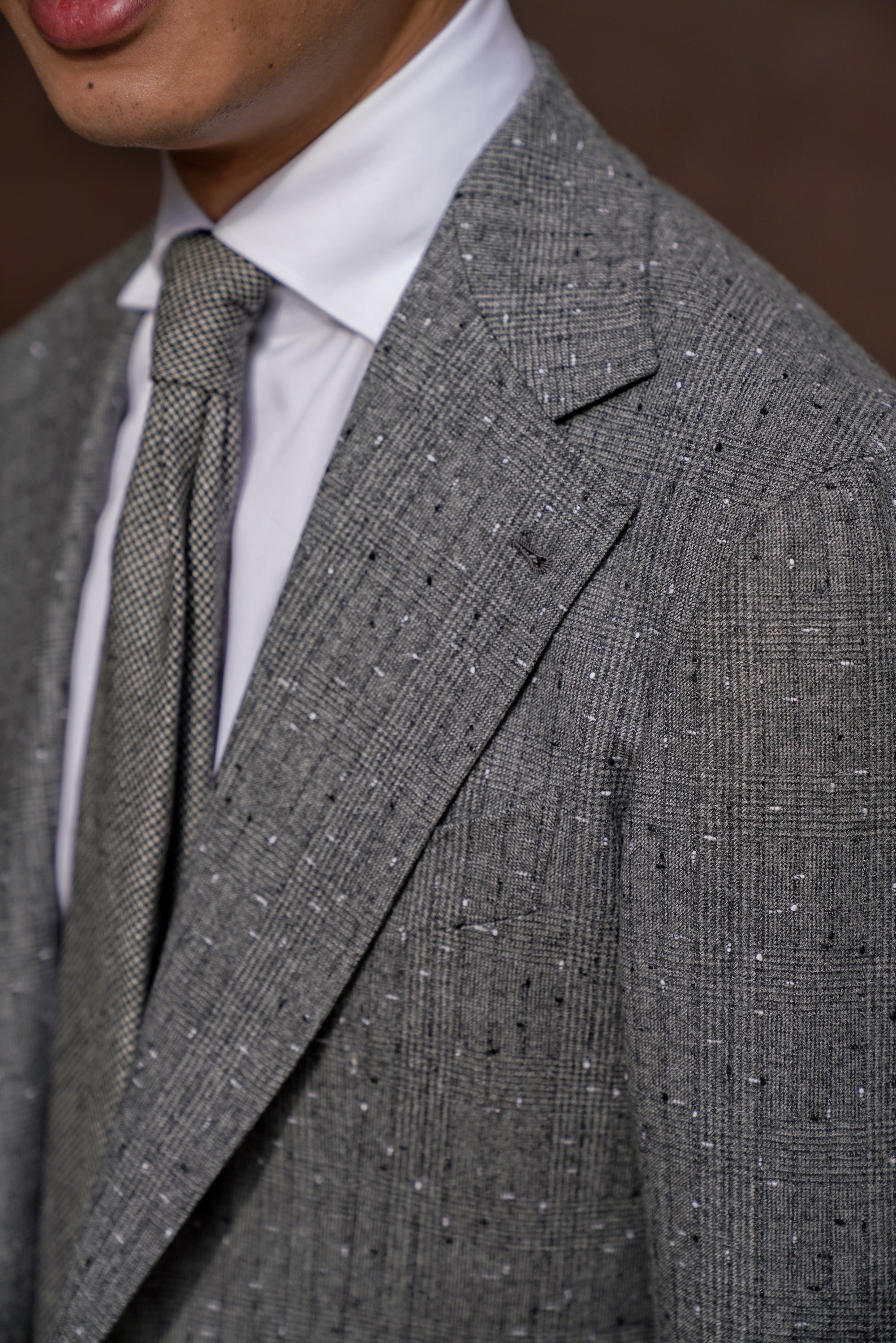 Grey Dotted Glen Check Suit #79