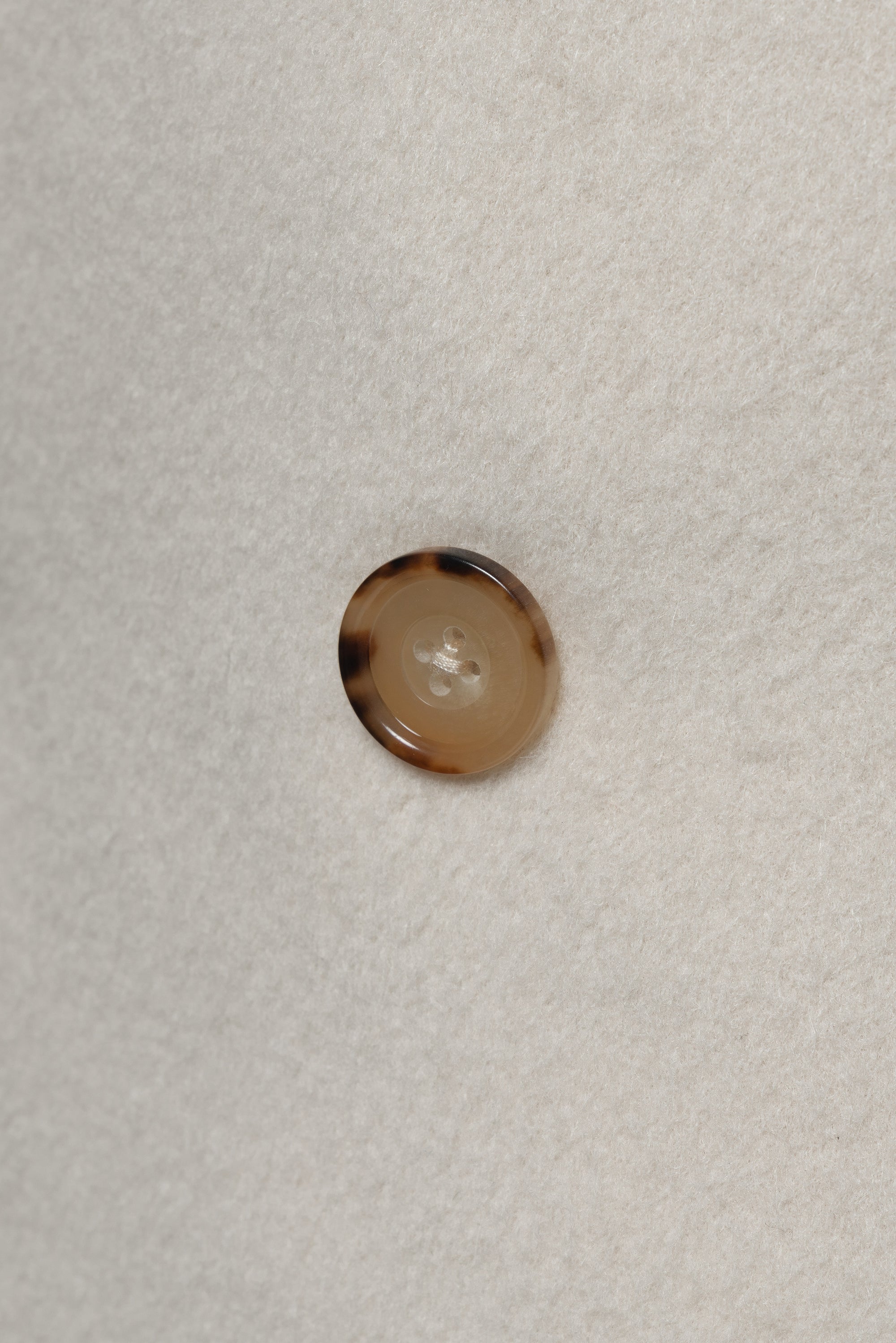 Beige Wool Ulster Polo Coat