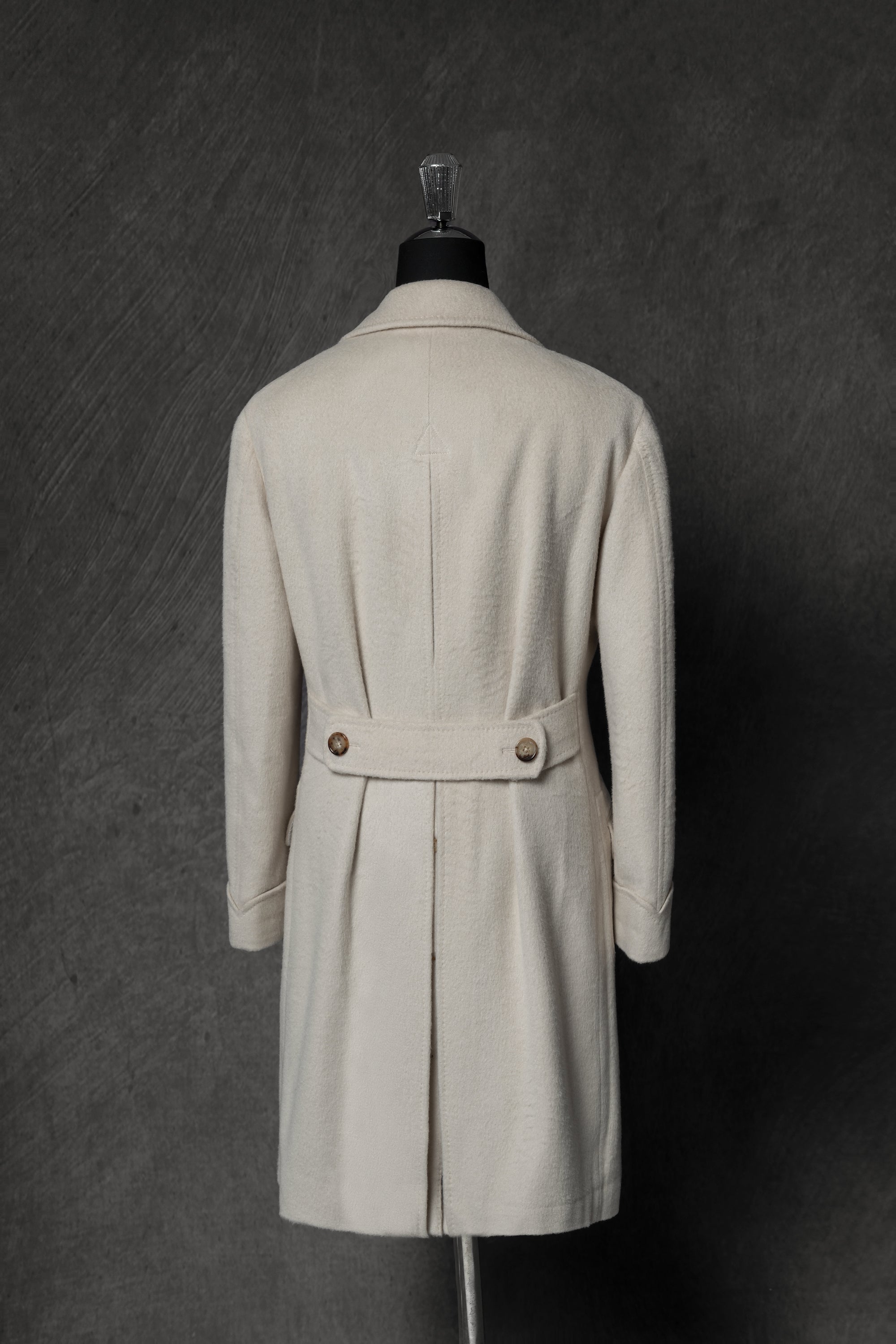Beige Wool Ulster Polo Coat