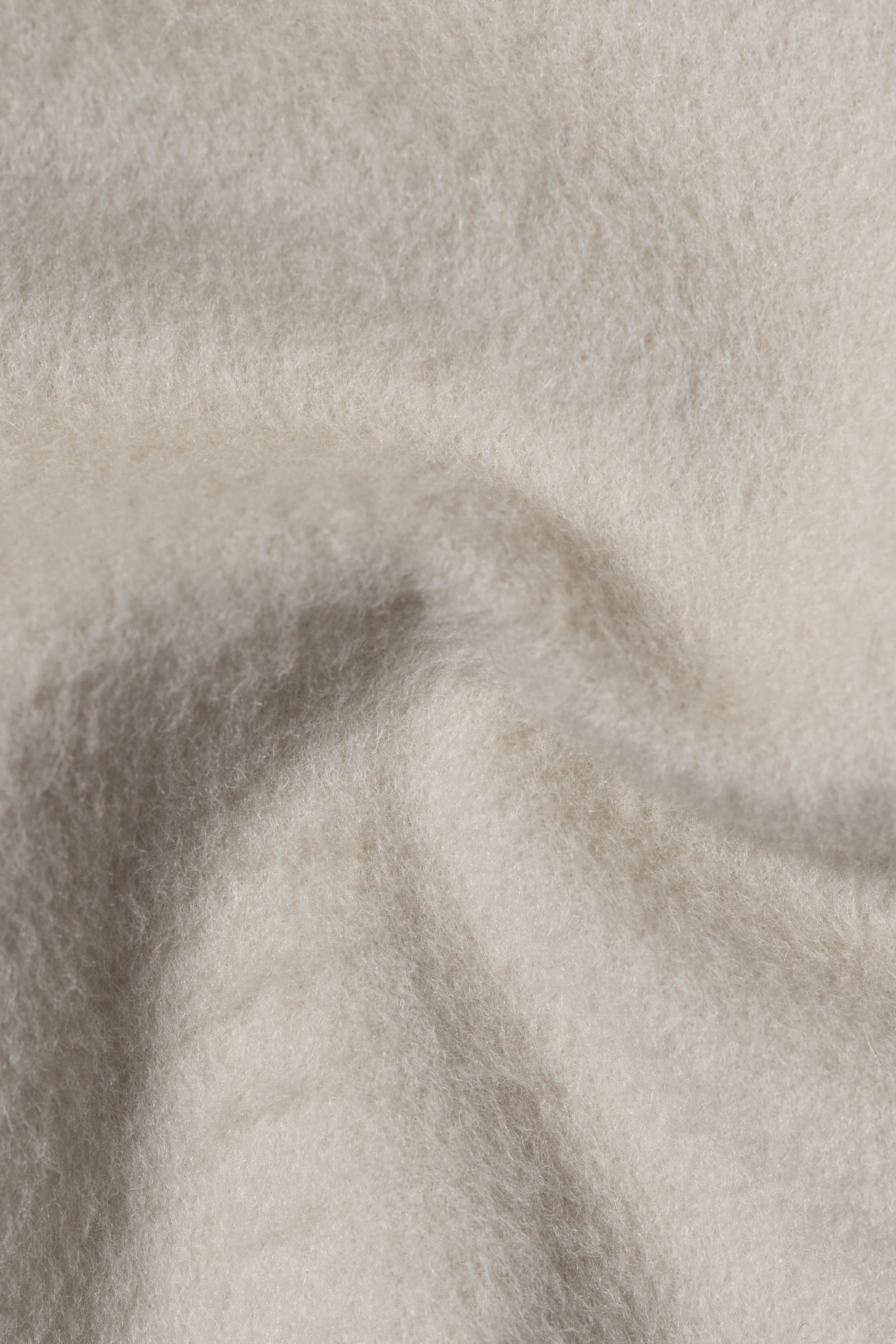 Beige Wool Ulster Polo Coat