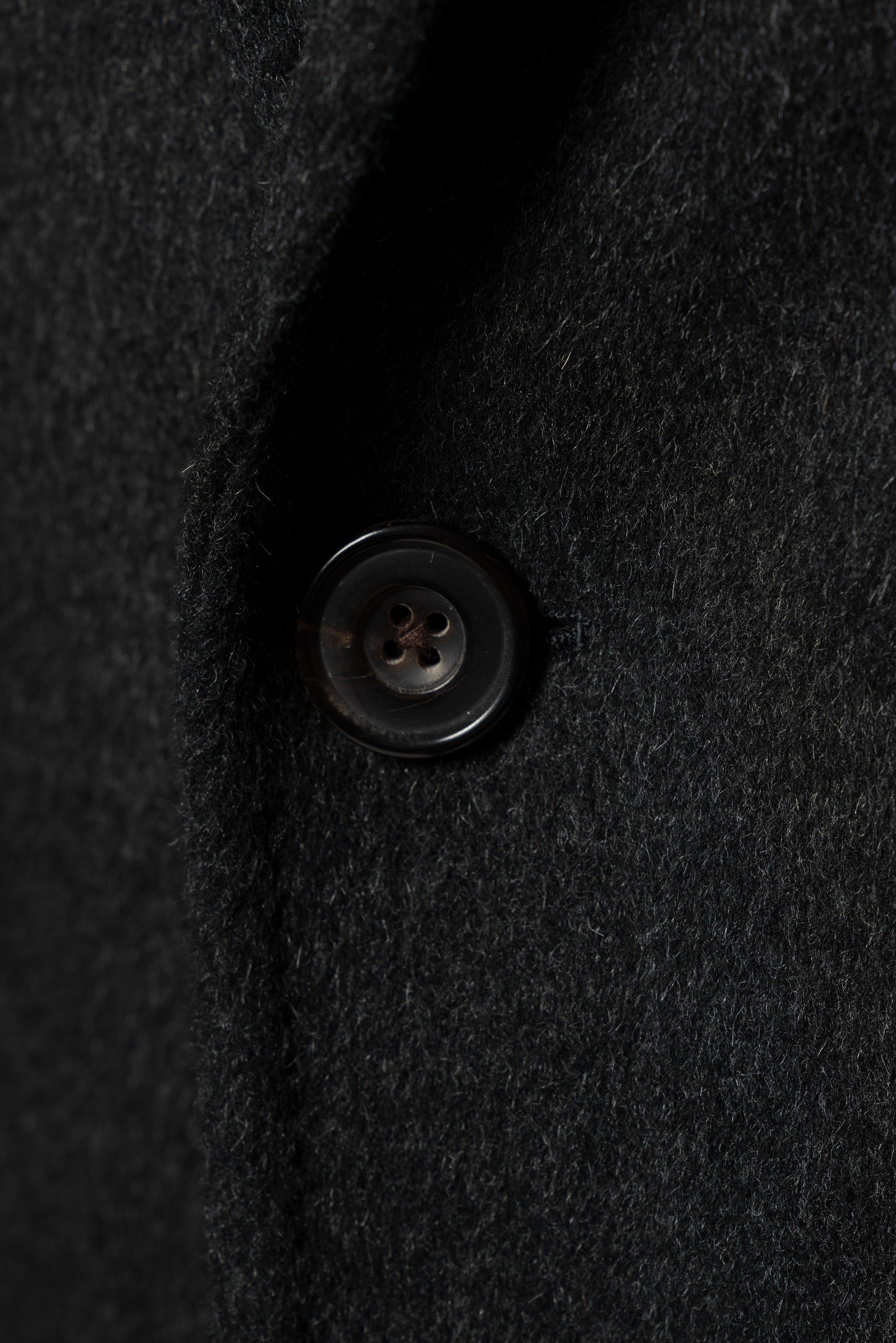 Black Wool Chesterfield Coat