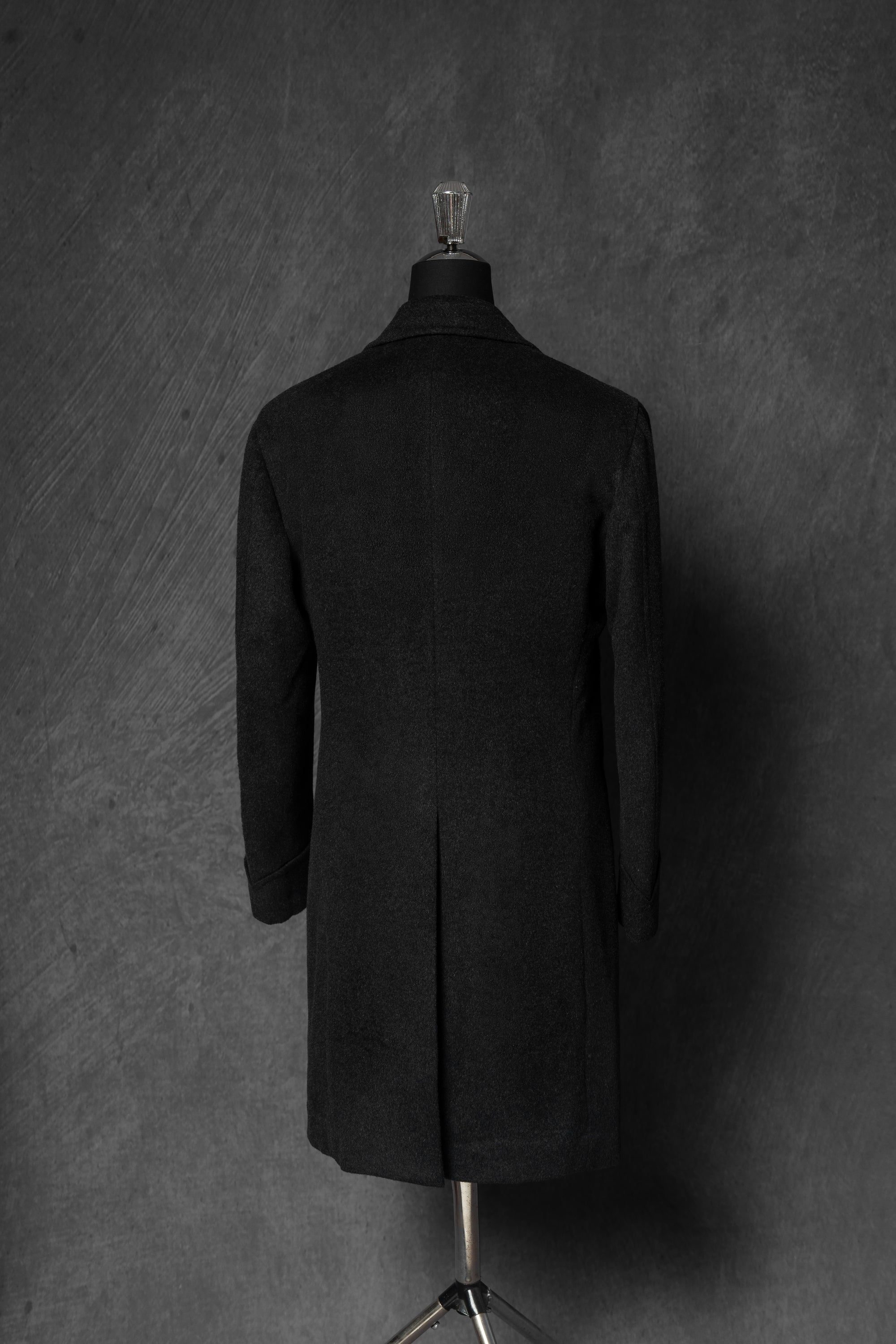 Black Wool Chesterfield Coat