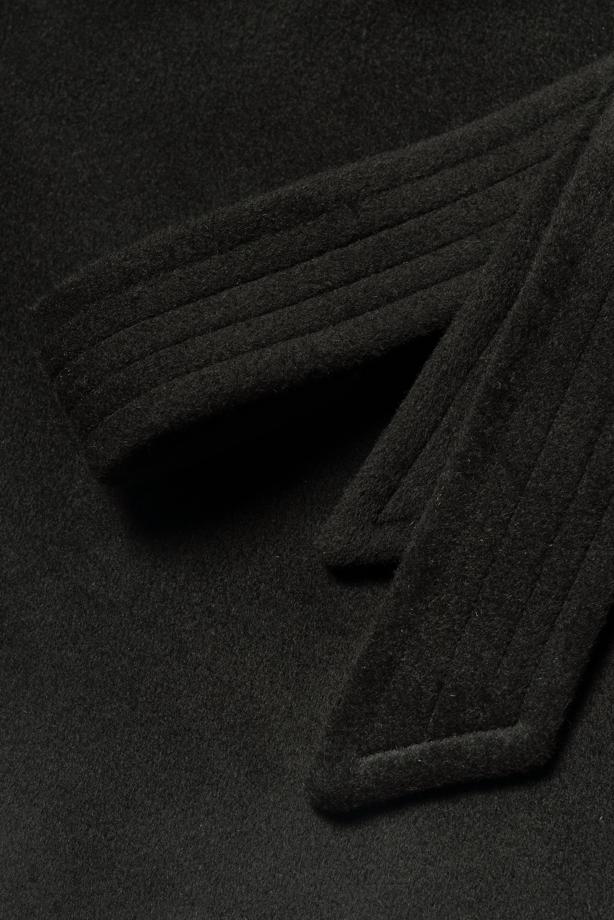 Dark Olive Wool Balmacaan Coat #155