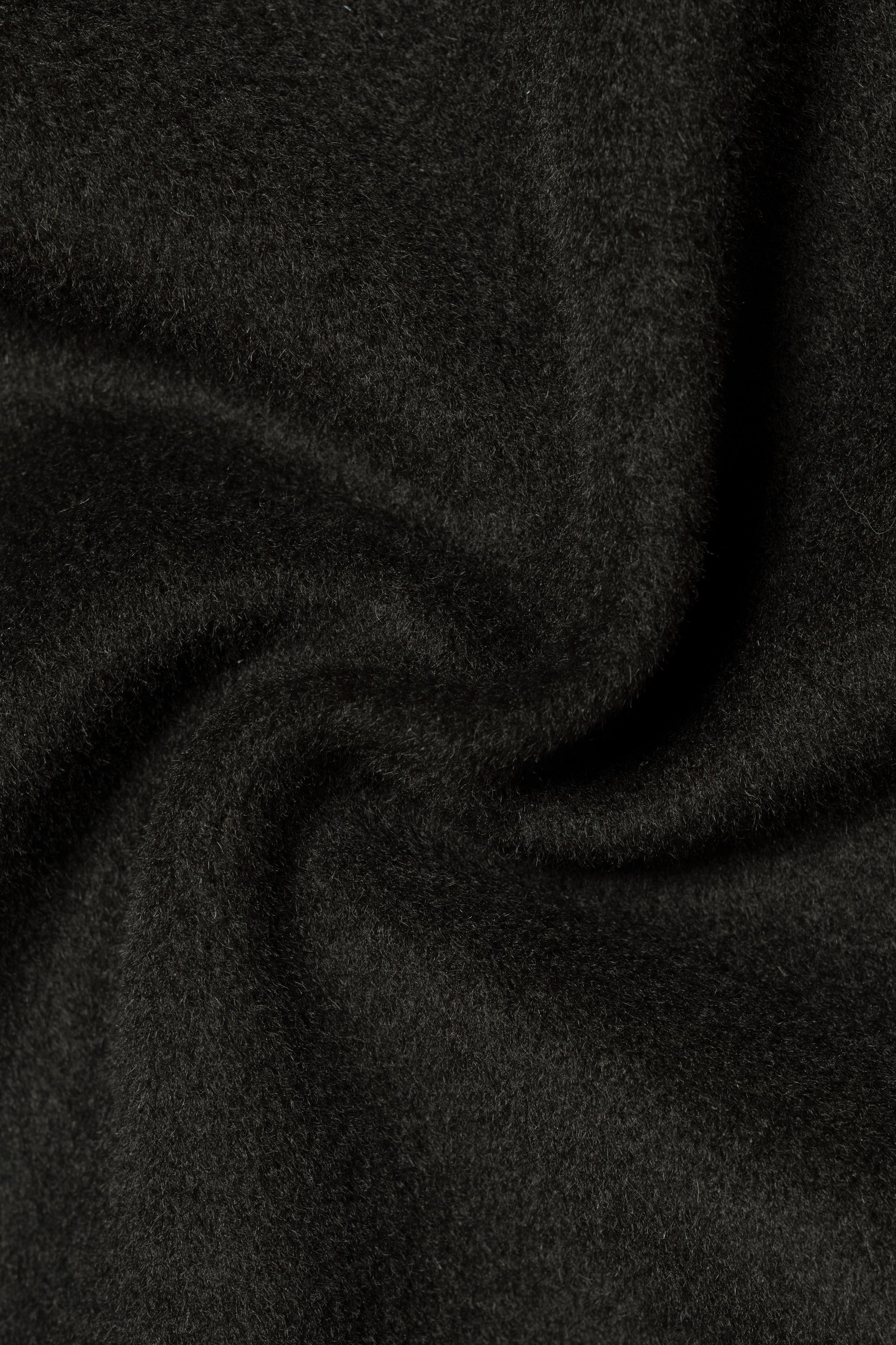 Dark Olive Wool Balmacaan Coat #155