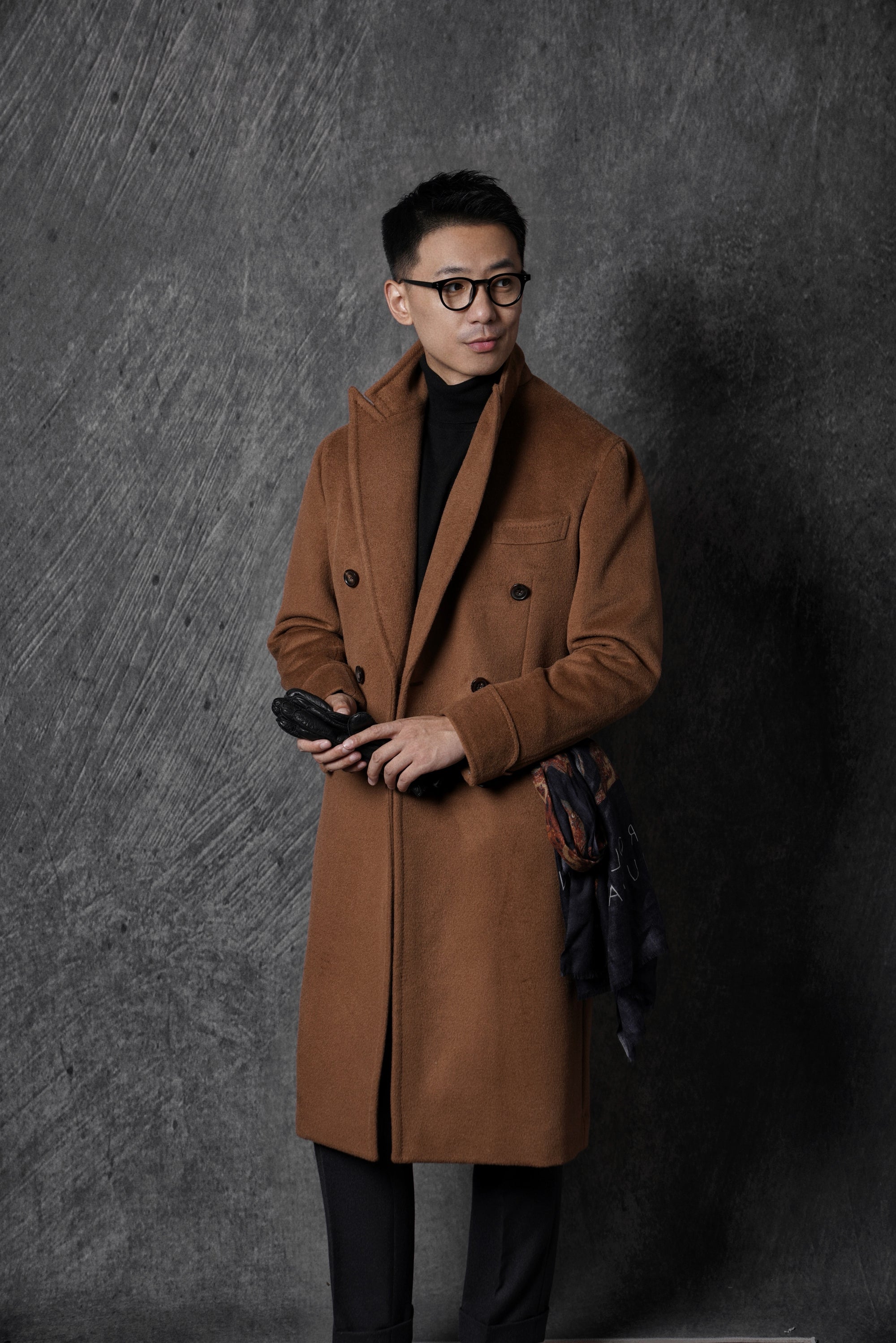 Terracotta Wool Chesterfield Coat #229