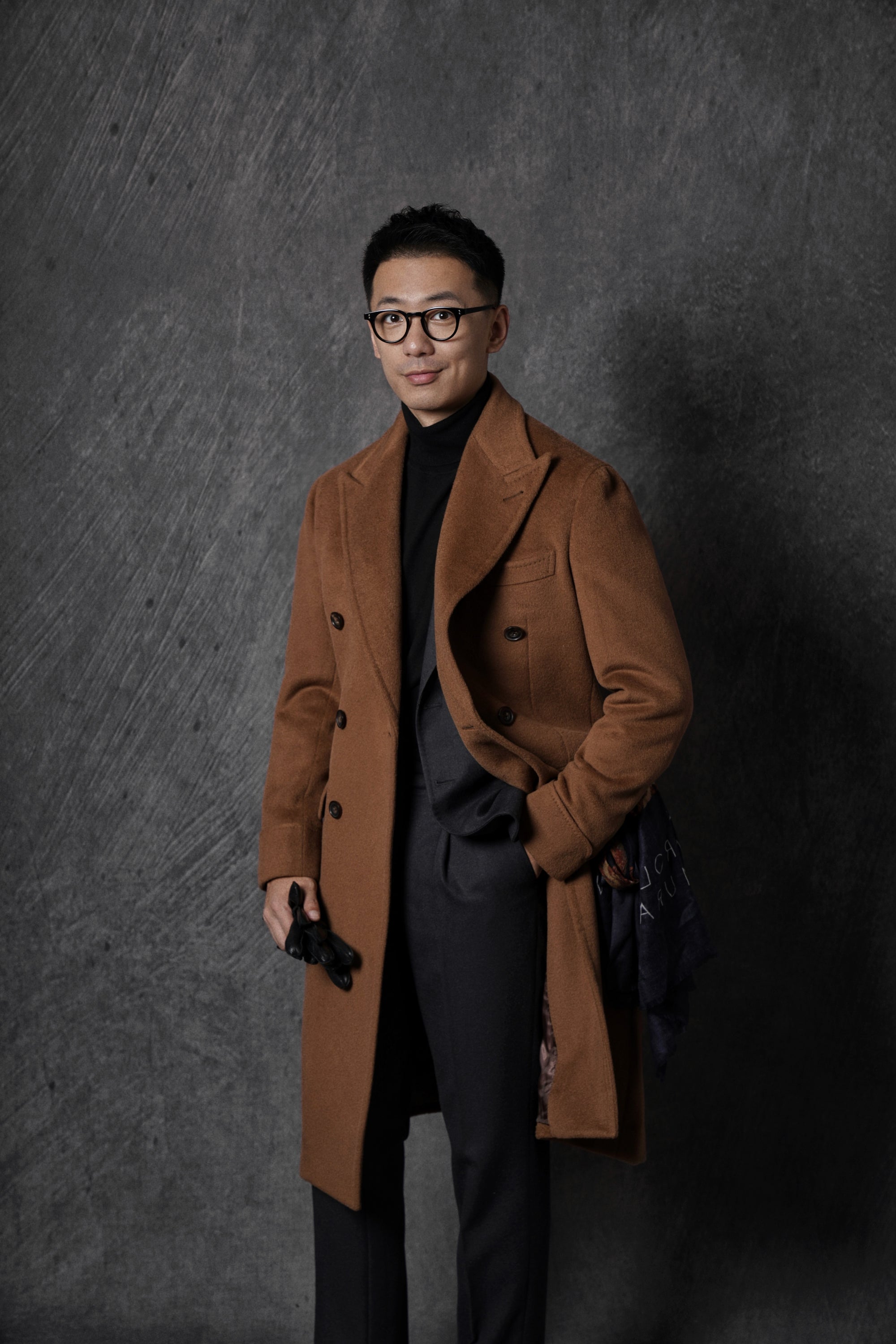 Terracotta Wool Chesterfield Coat #229