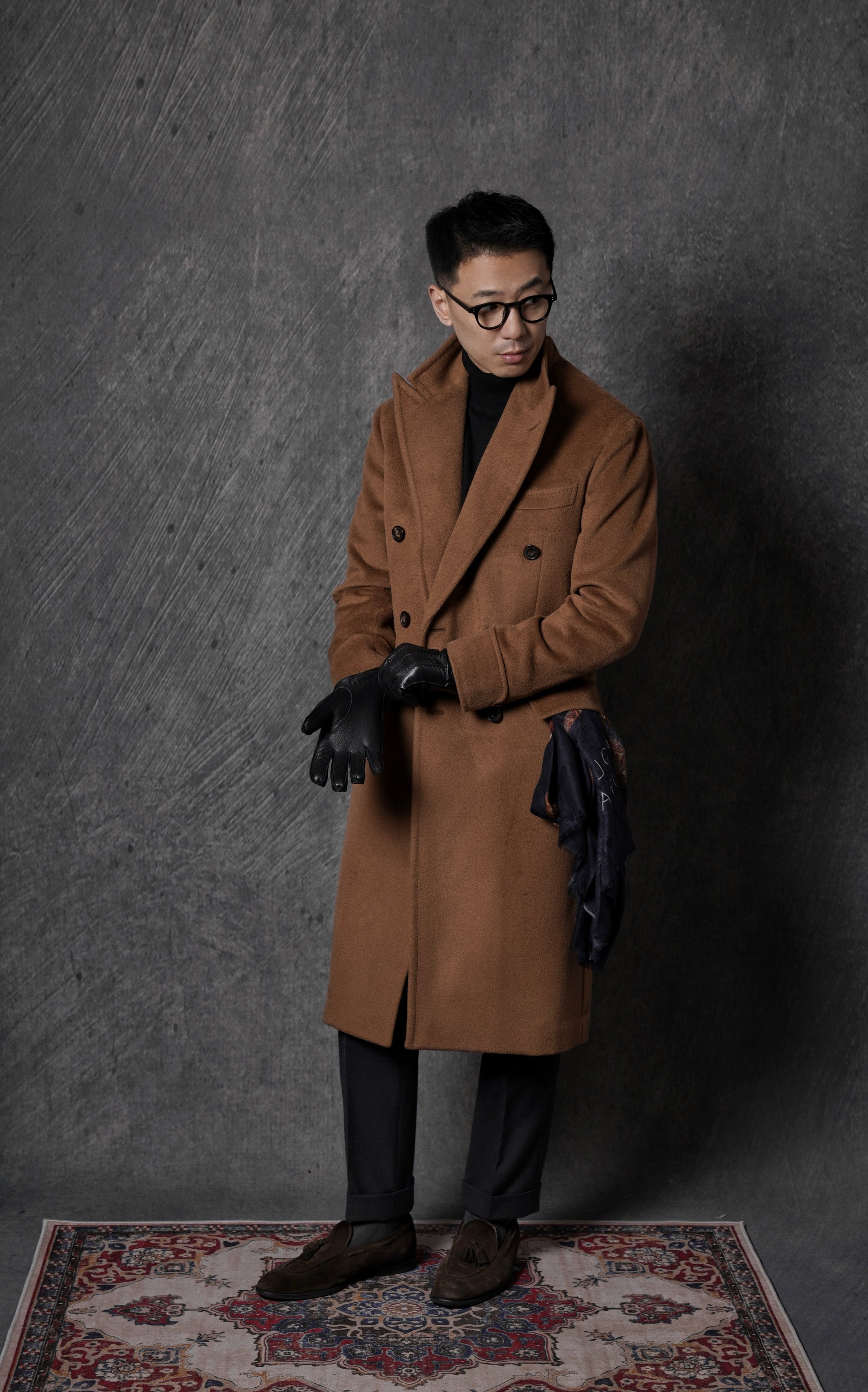 Terracotta Wool Chesterfield Coat #229