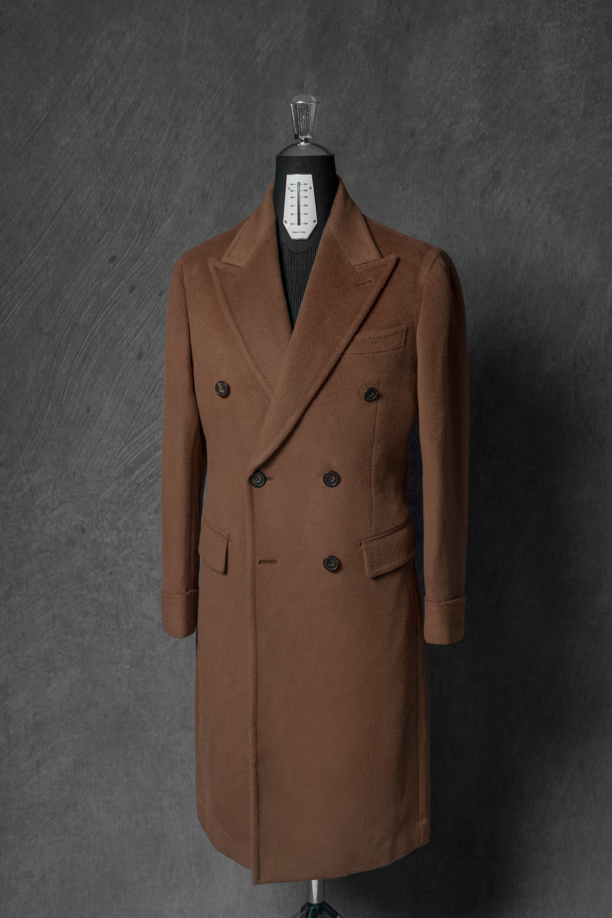 Terracotta Wool Chesterfield Coat #229