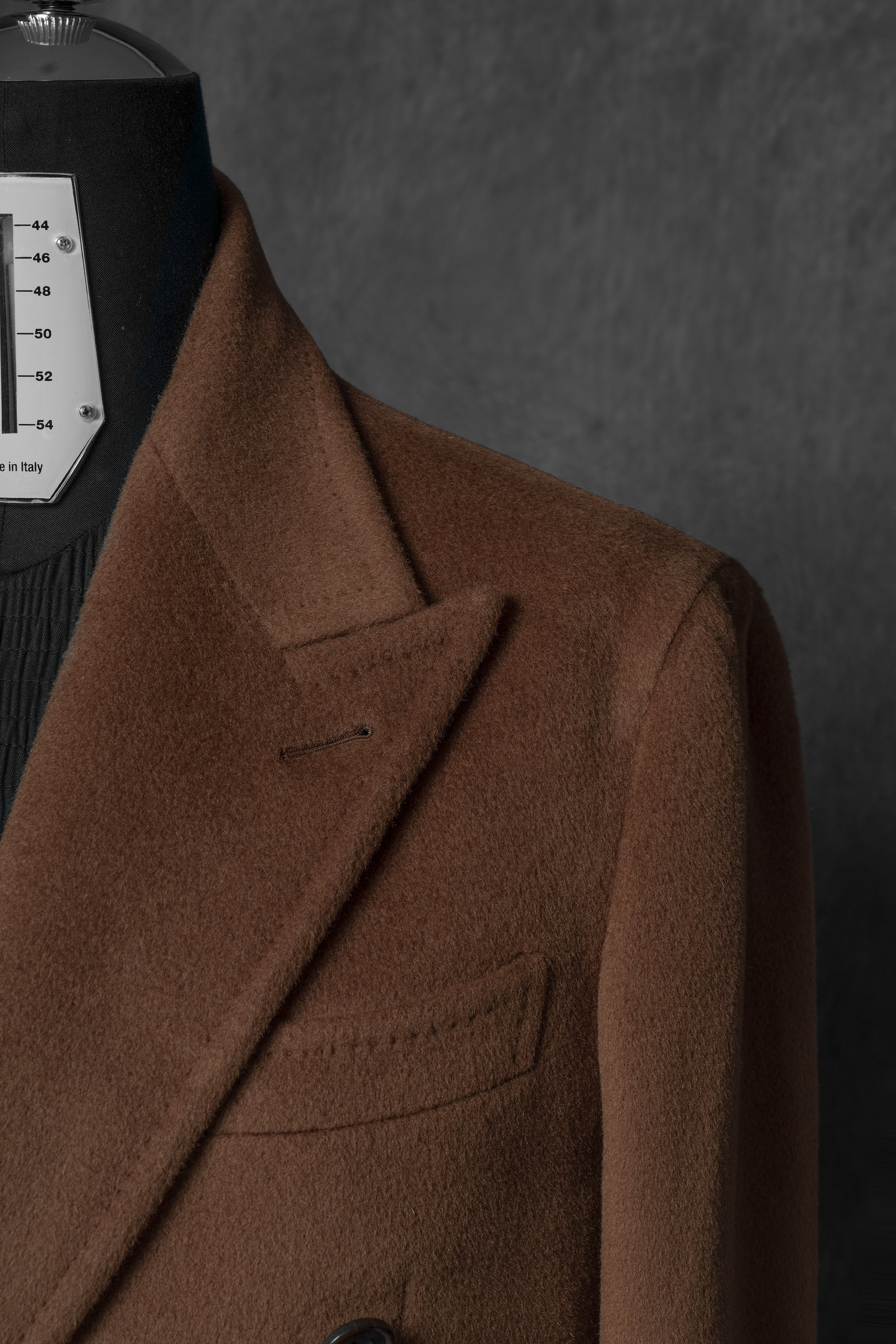 Terracotta Wool Chesterfield Coat #229