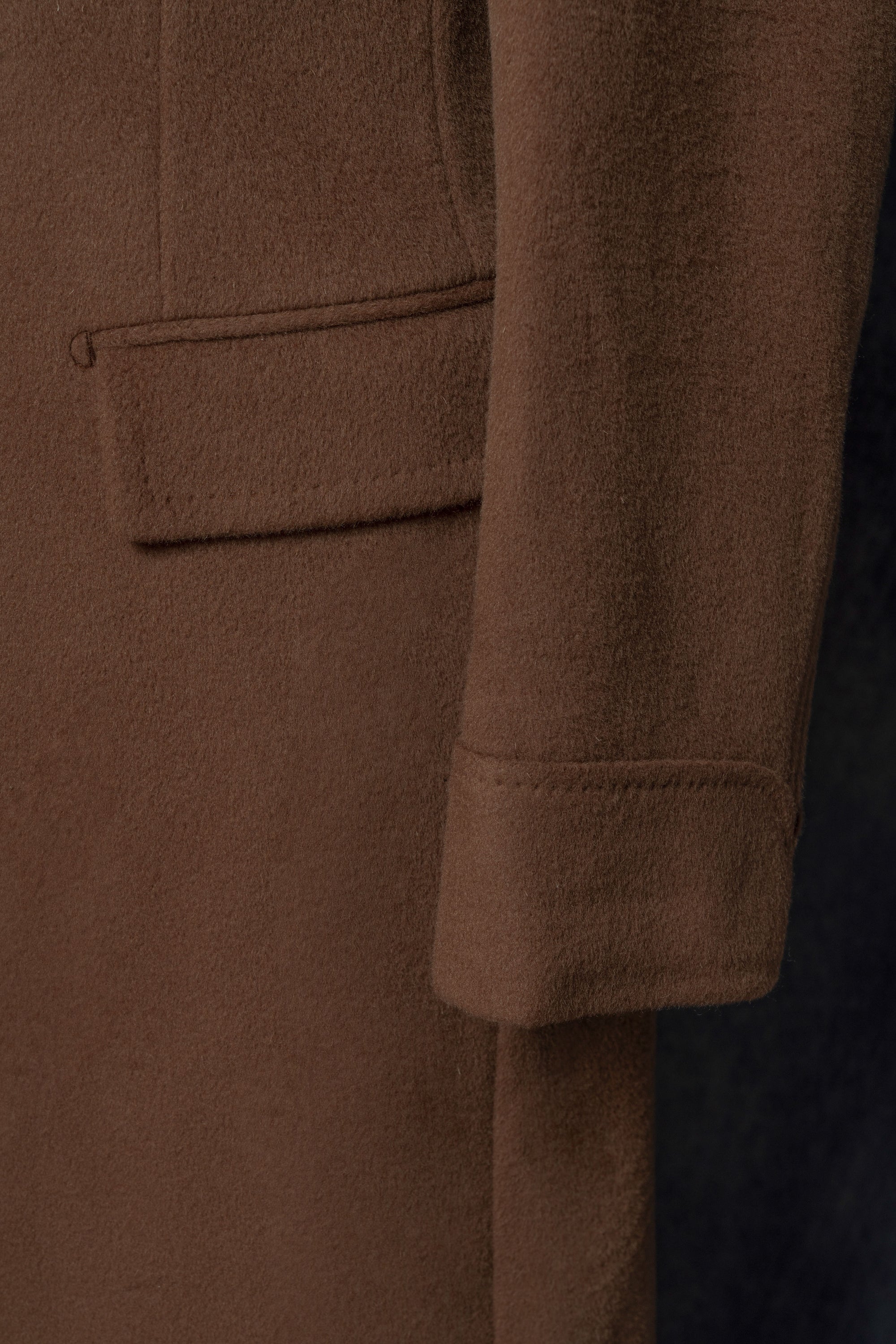 Terracotta Wool Chesterfield Coat #229