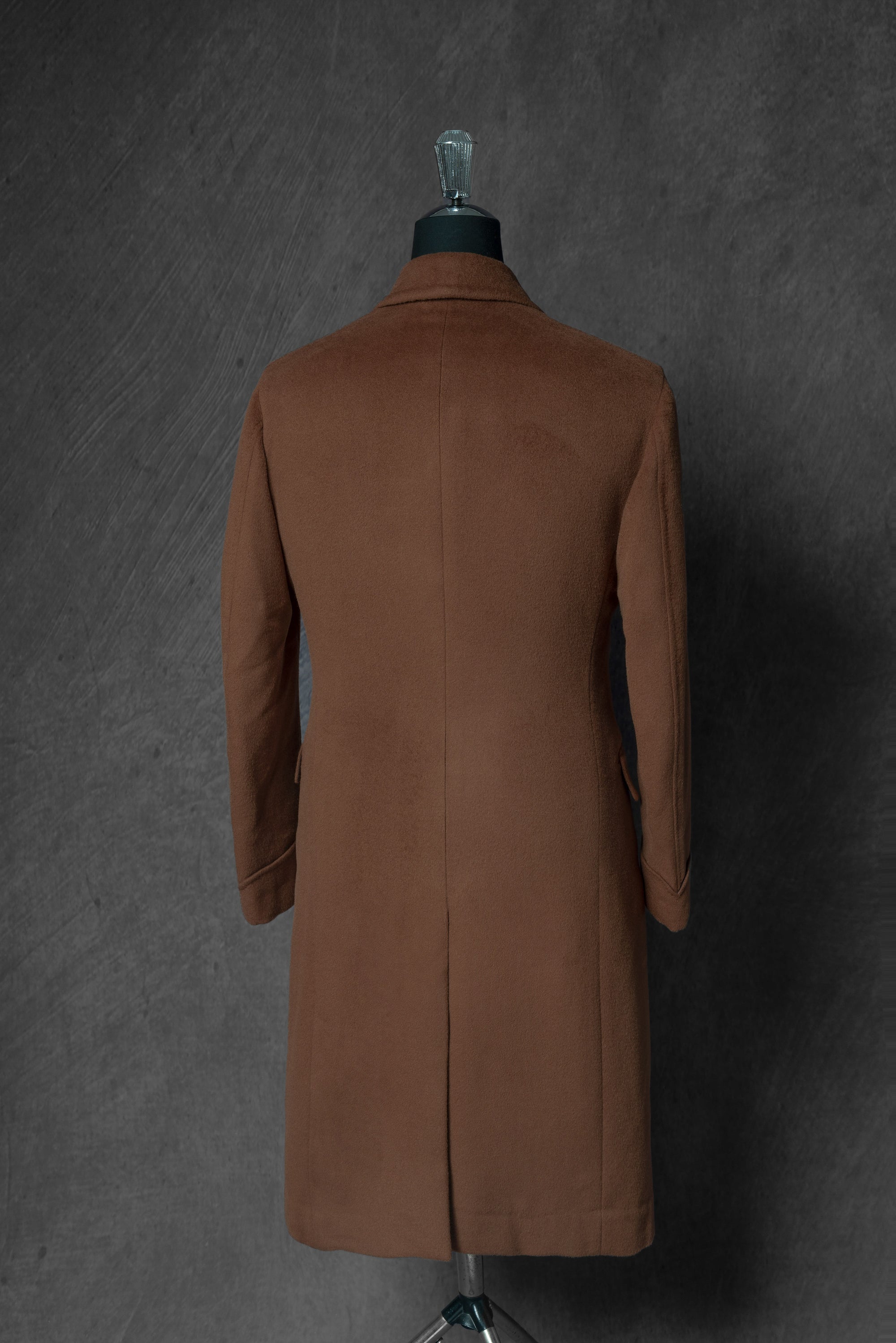 Terracotta Wool Chesterfield Coat #229