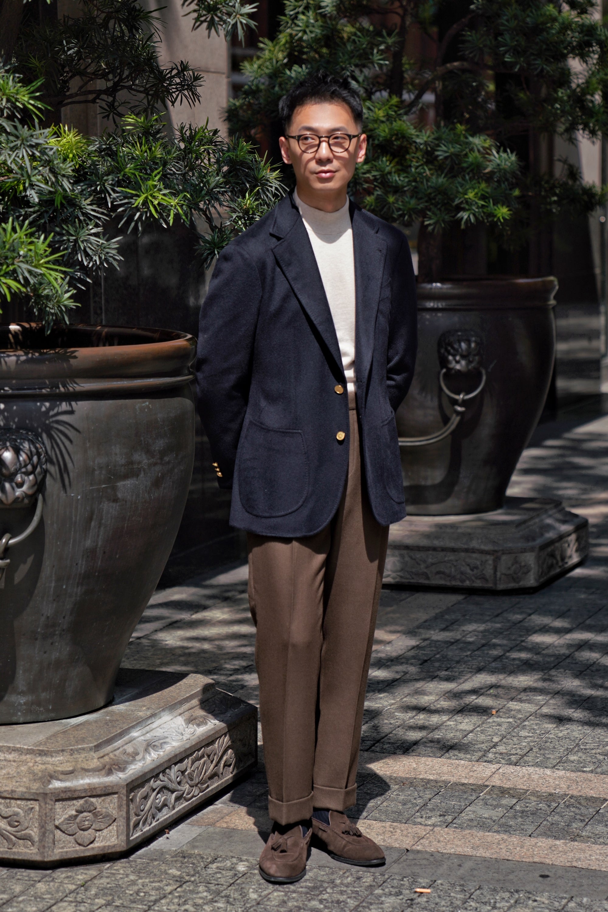 Navy Cashmere Blazer #154