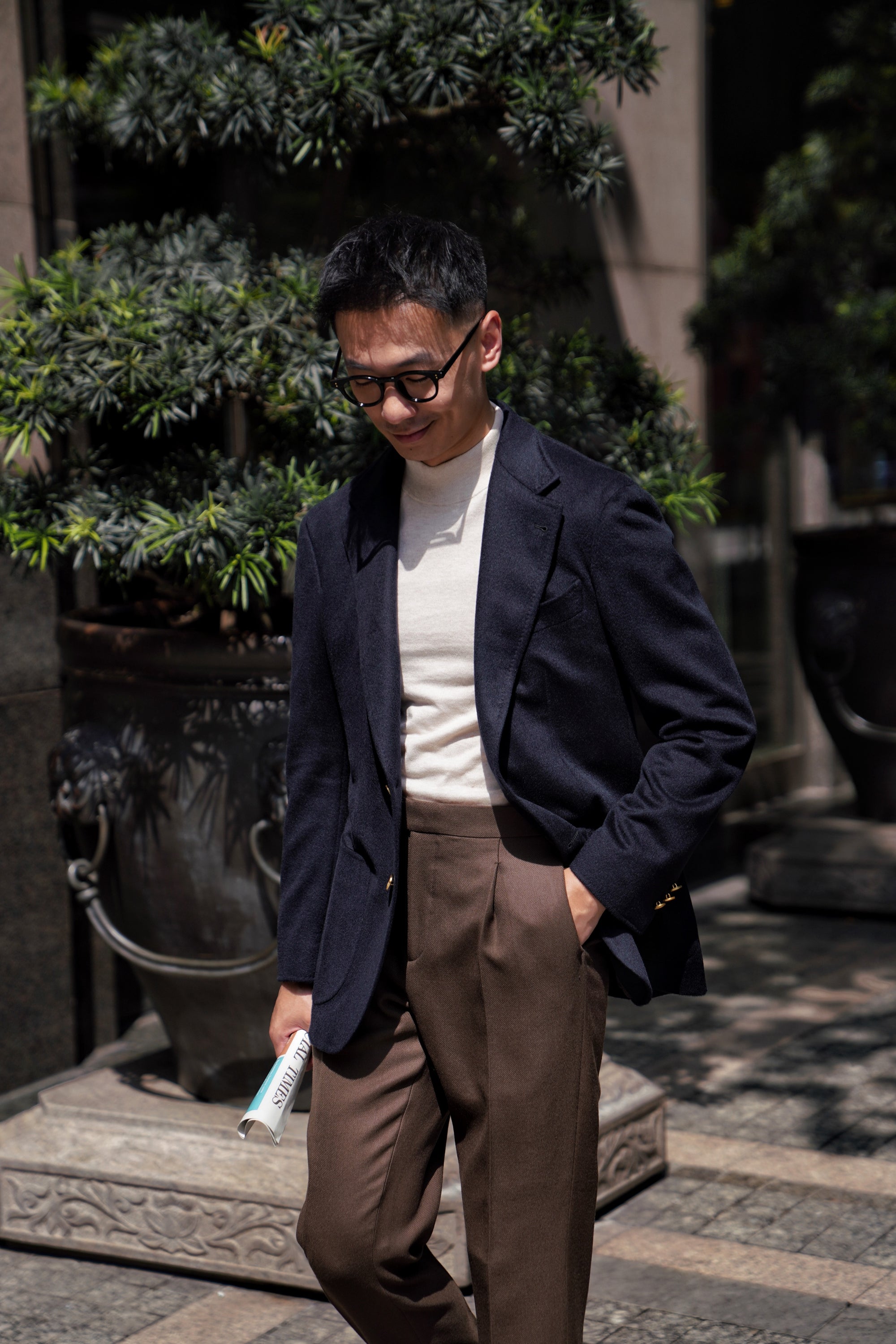 Navy Cashmere Blazer #154