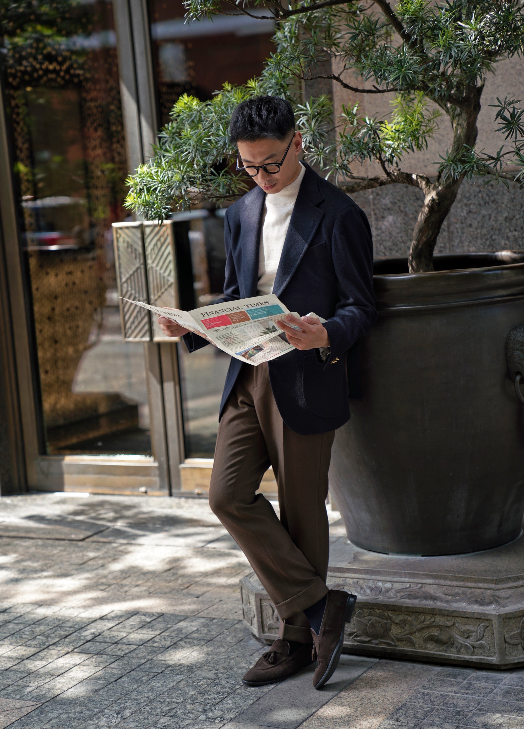 Navy Cashmere Blazer #154