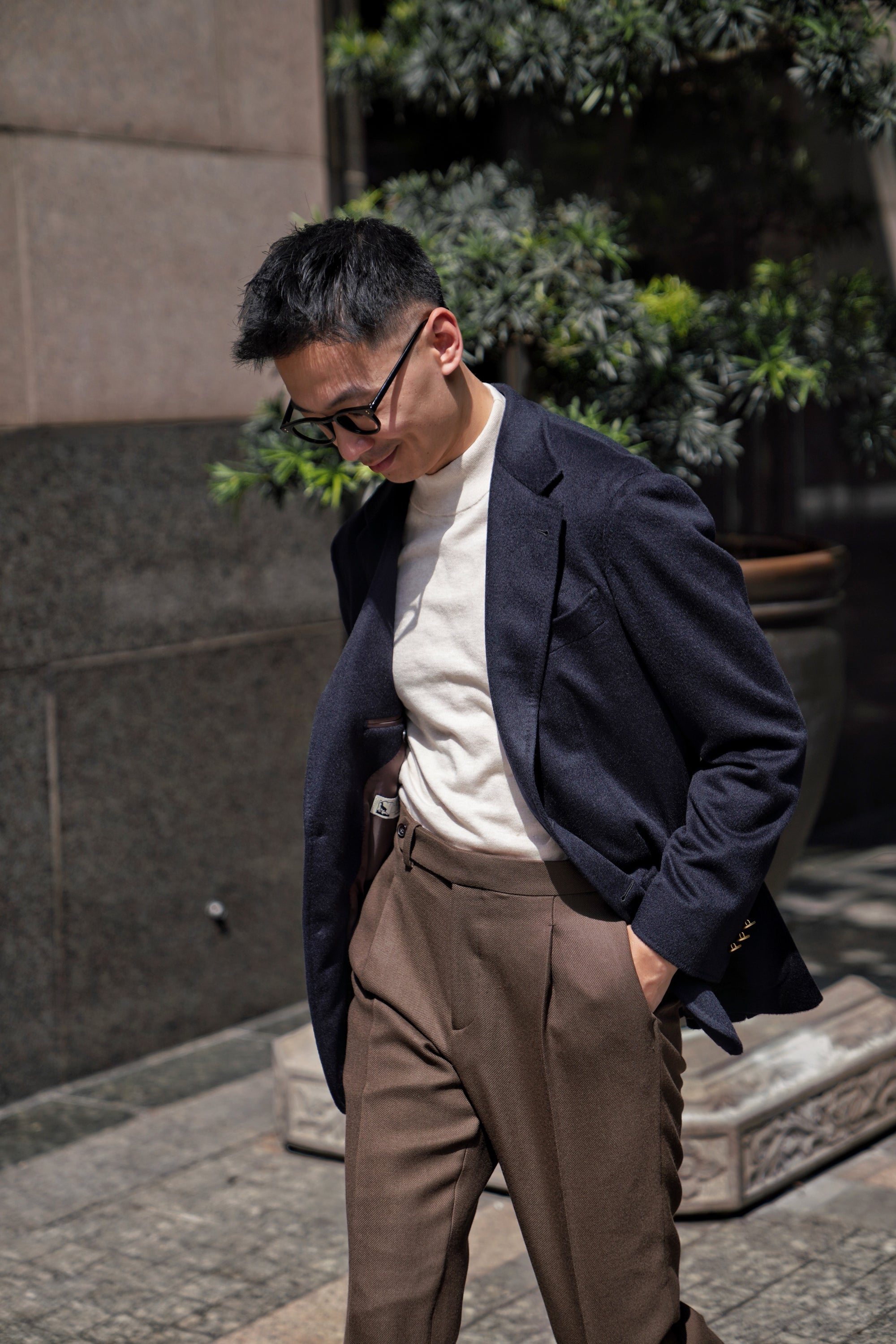 Navy Cashmere Blazer #154