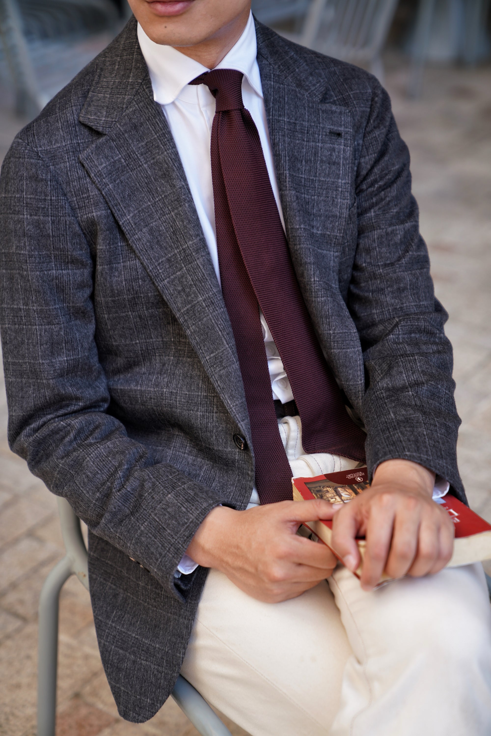 MTO Grey Plaid Cashmere Jacket #189