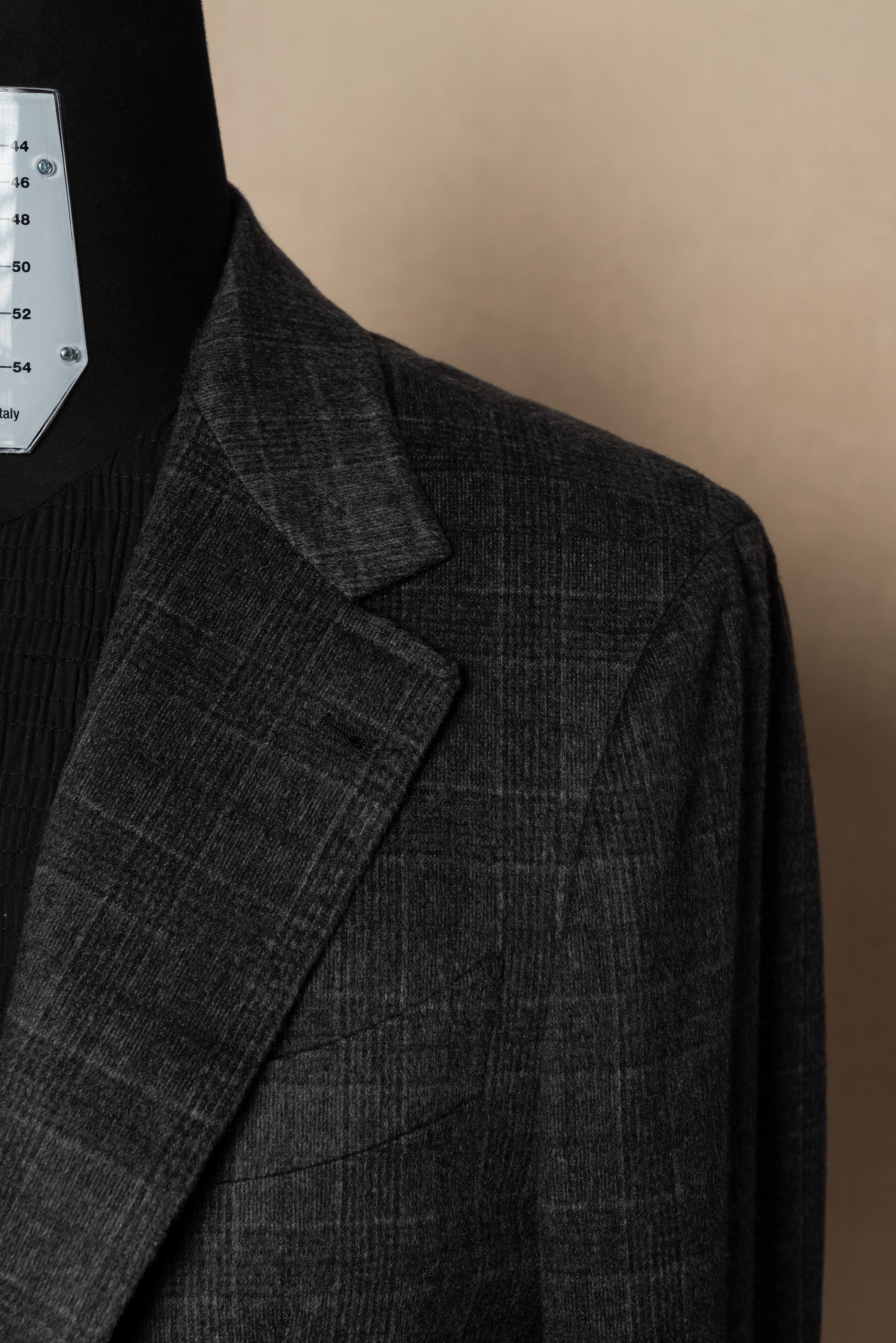 MTO Grey Plaid Cashmere Jacket #189