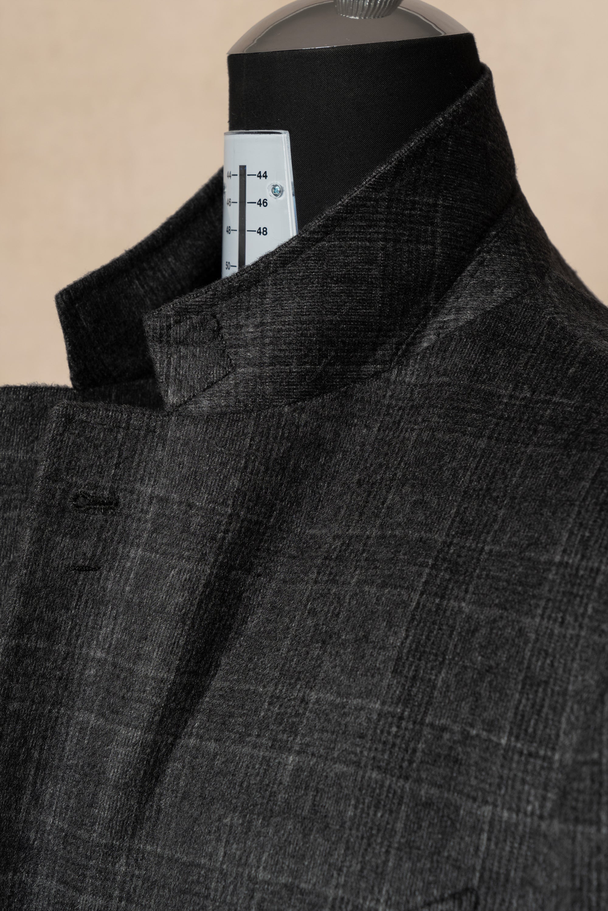MTO Grey Plaid Cashmere Jacket #189