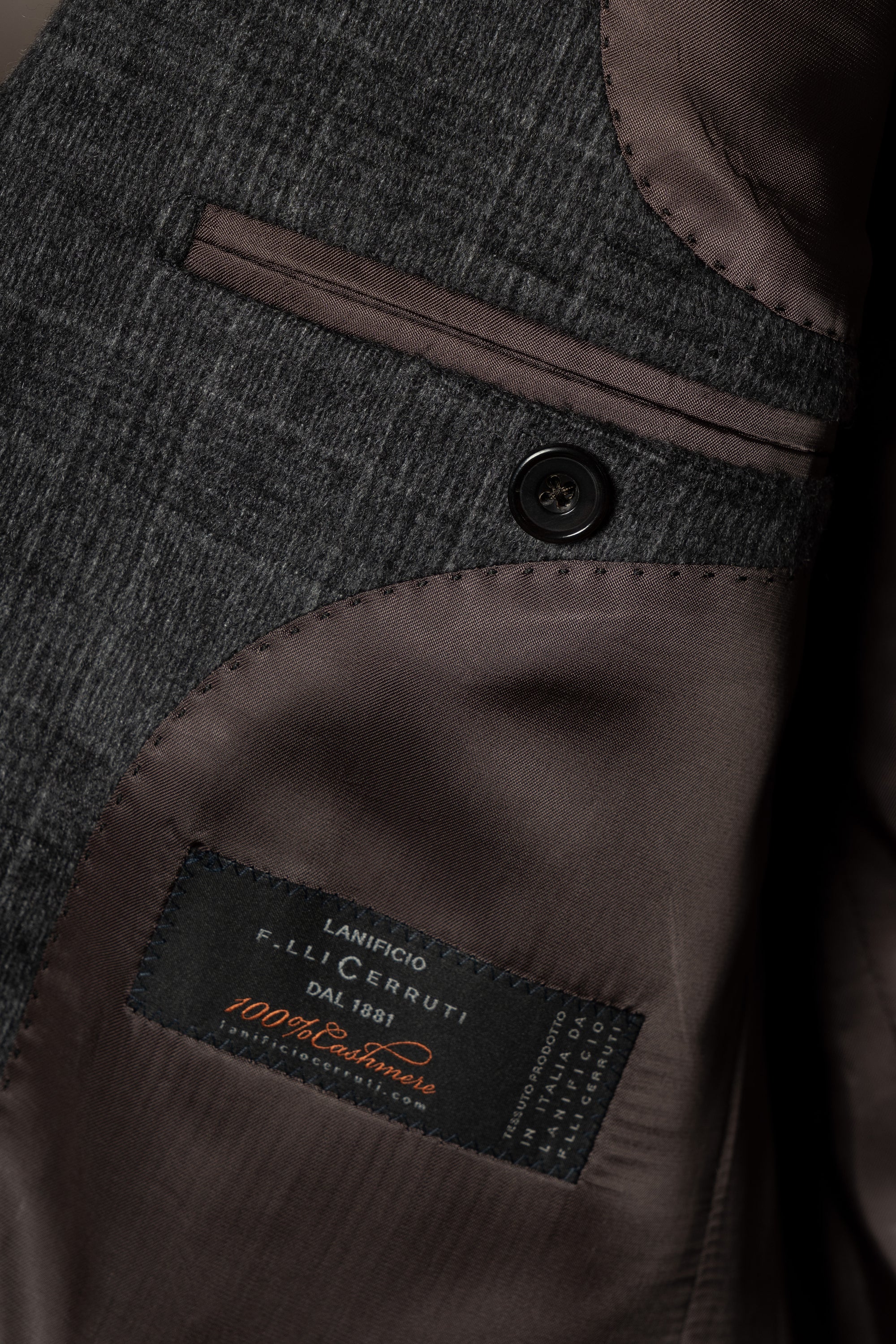MTO Grey Plaid Cashmere Jacket #189