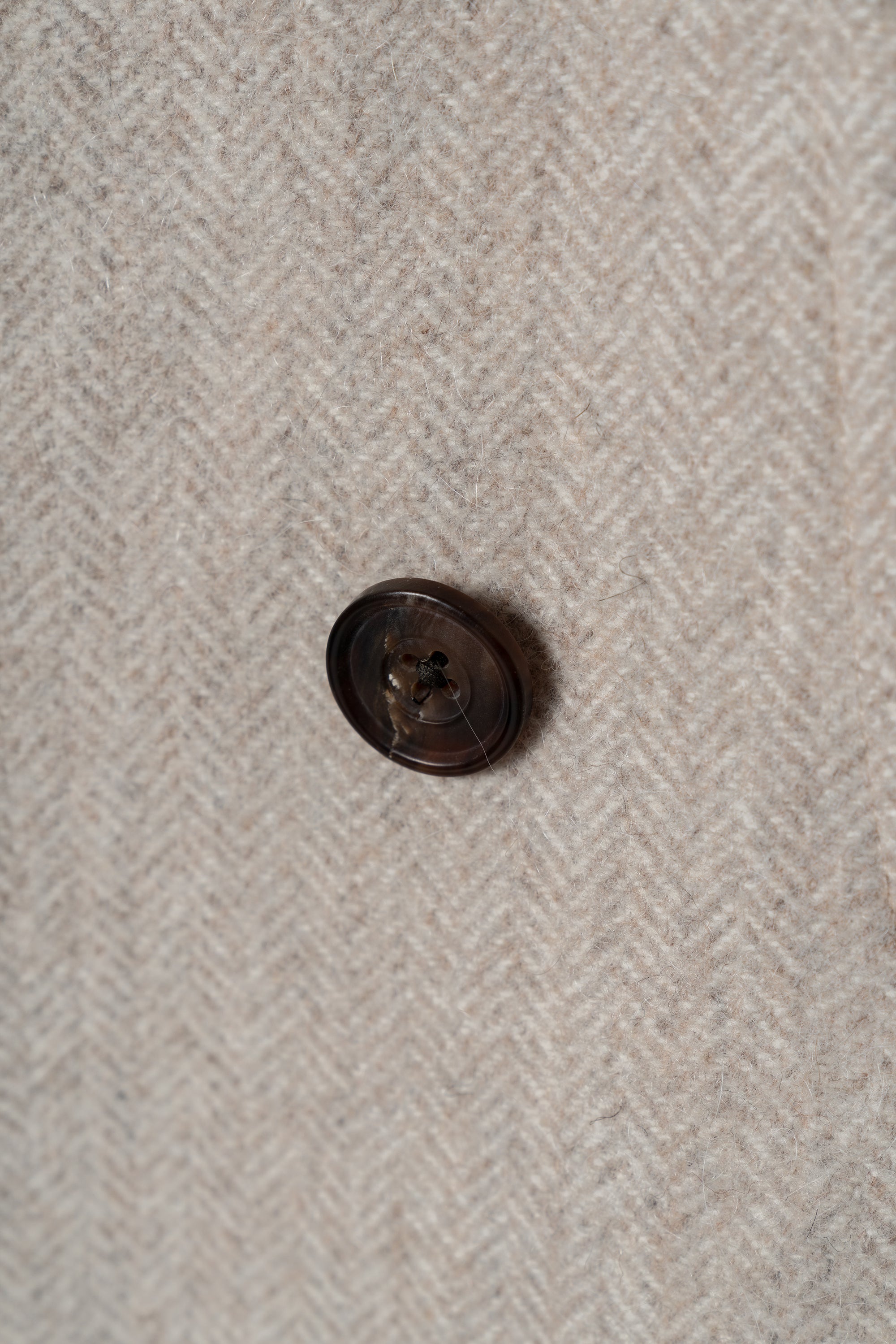 MTO Oatmeal Wool Alpaca Peacoat