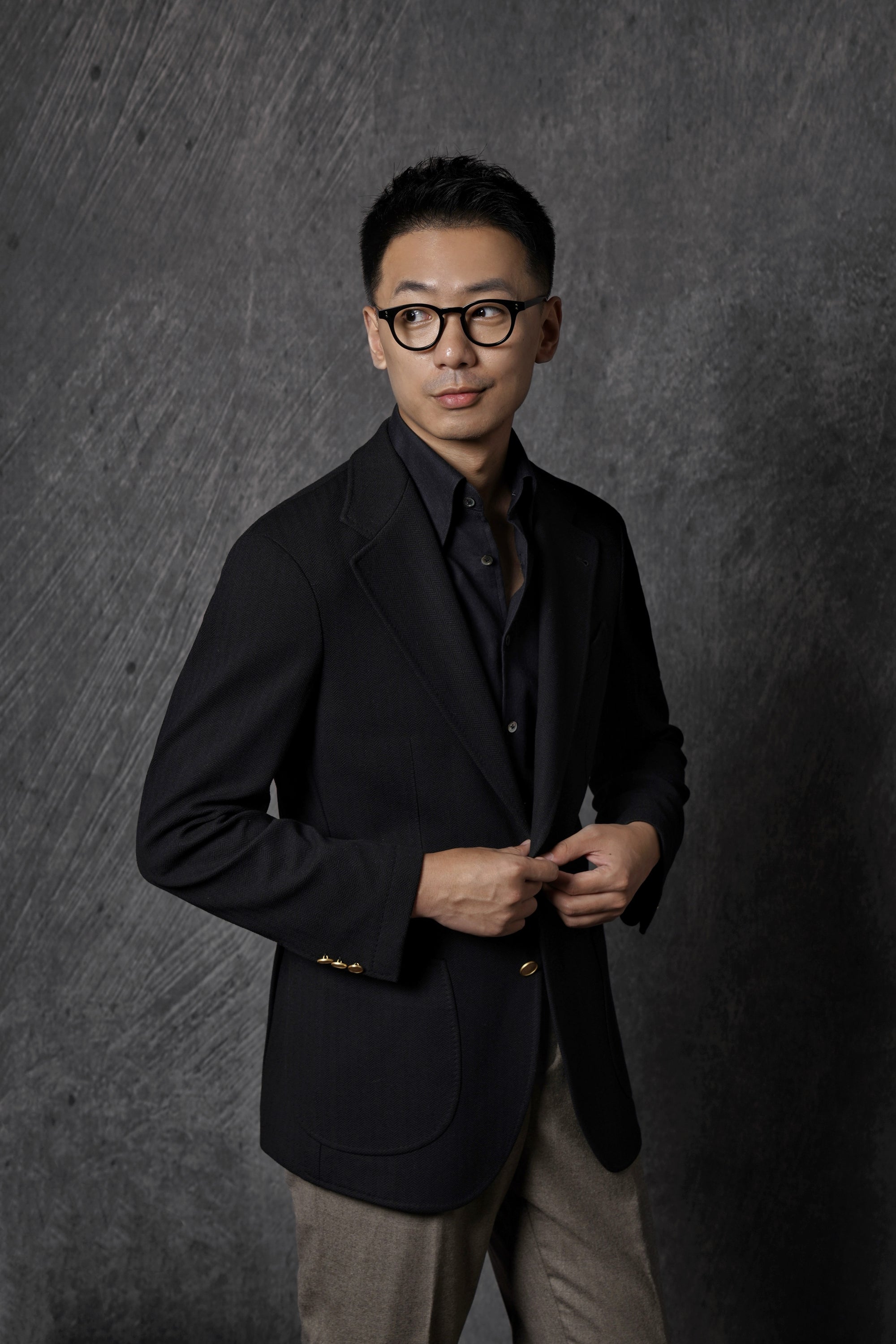 MTO Black Single Breasted Blazer #273