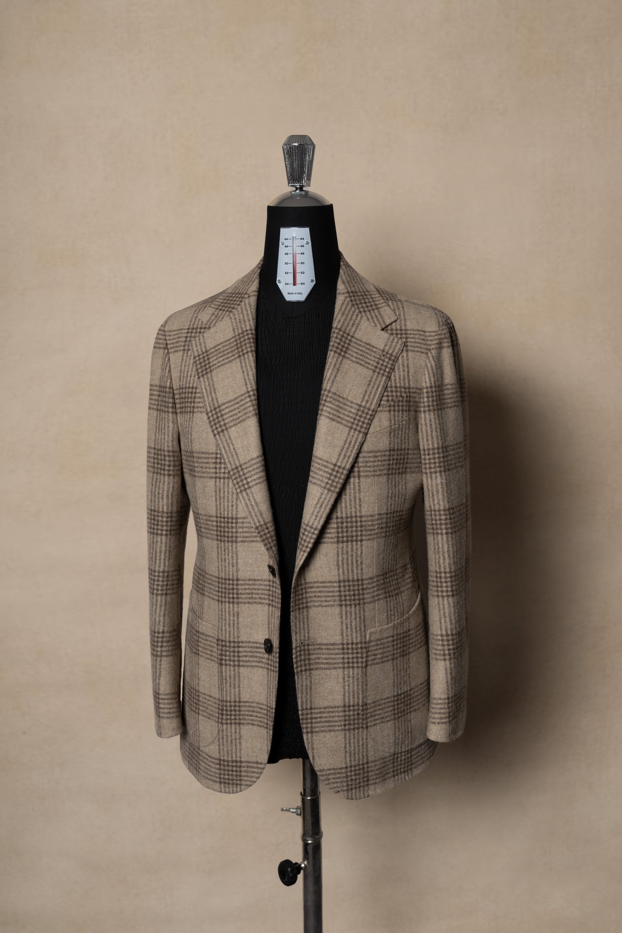 Creamy Camel Glen Check Jacket #262