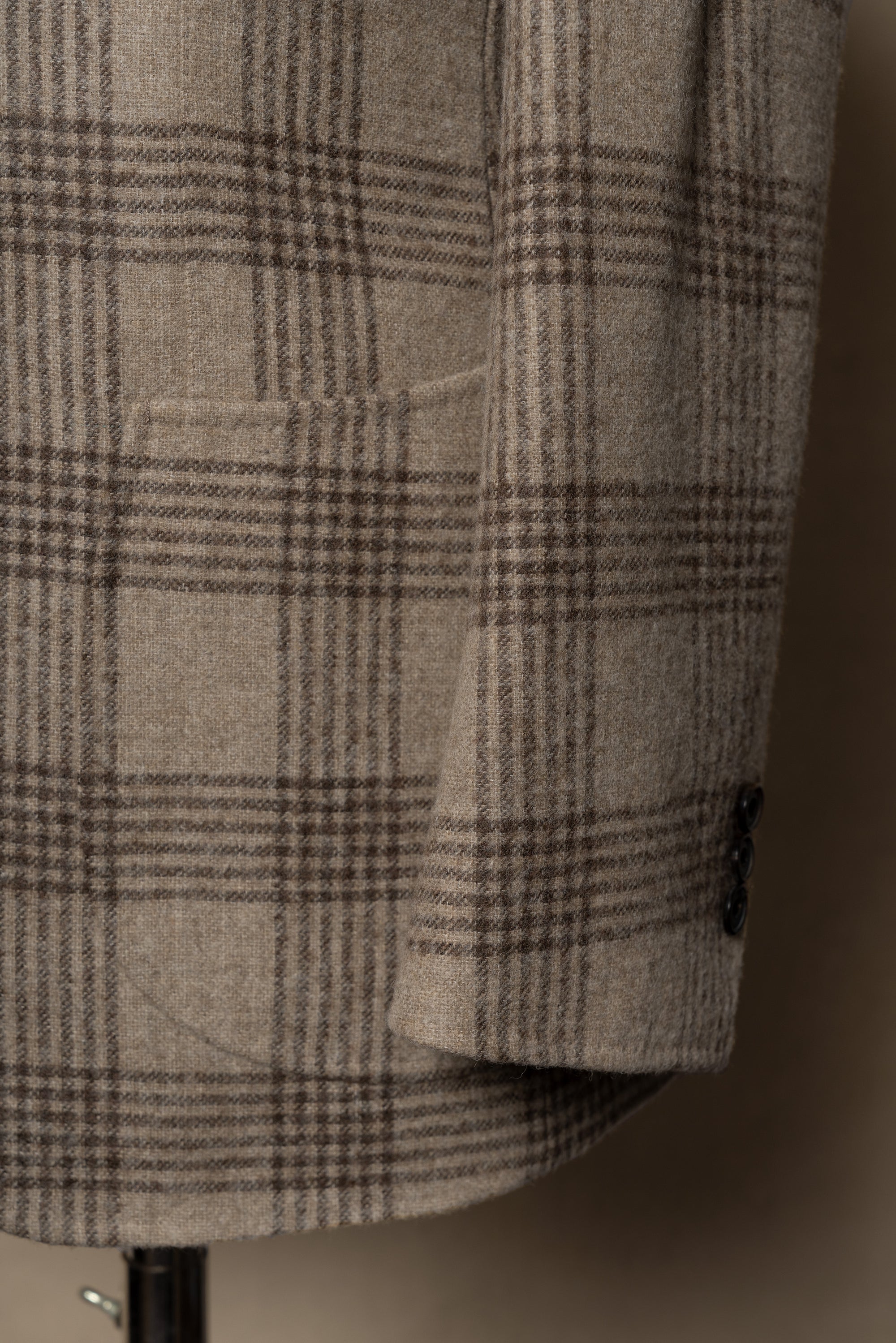 Creamy Camel Glen Check Jacket #262