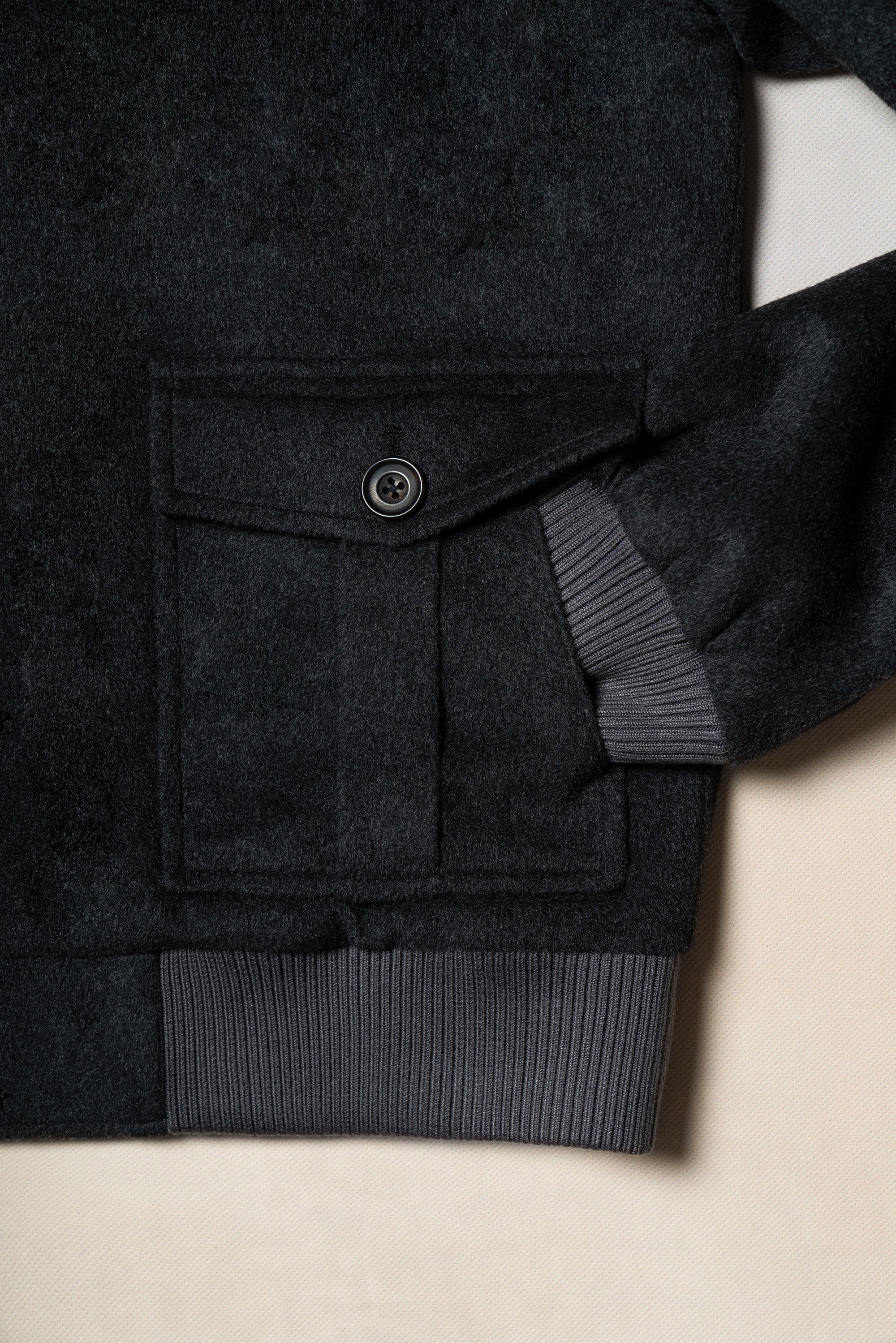 Charcoal Wool Camel Hair Silk A1 Jacket