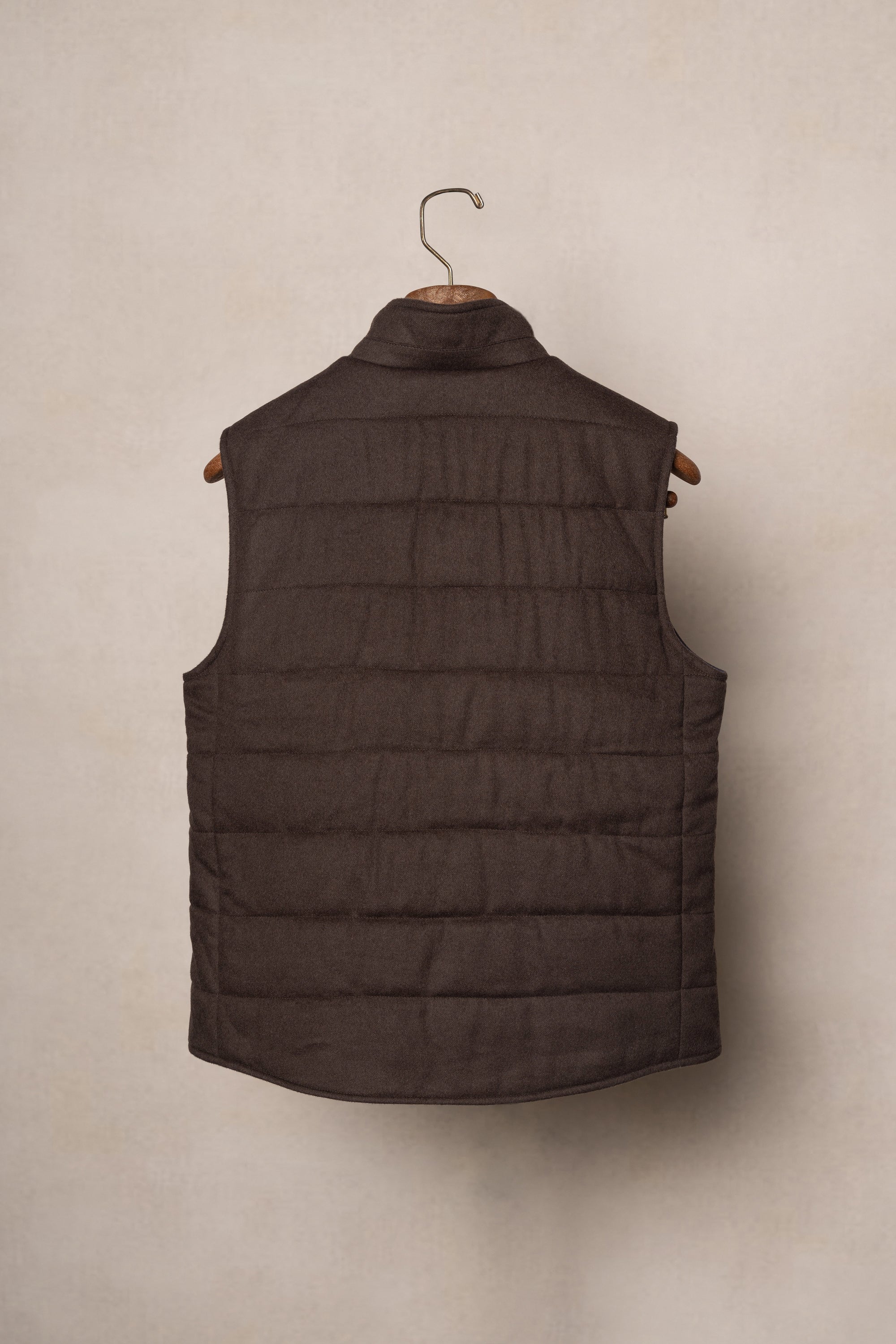 Chocolate Wool Silk Gilet