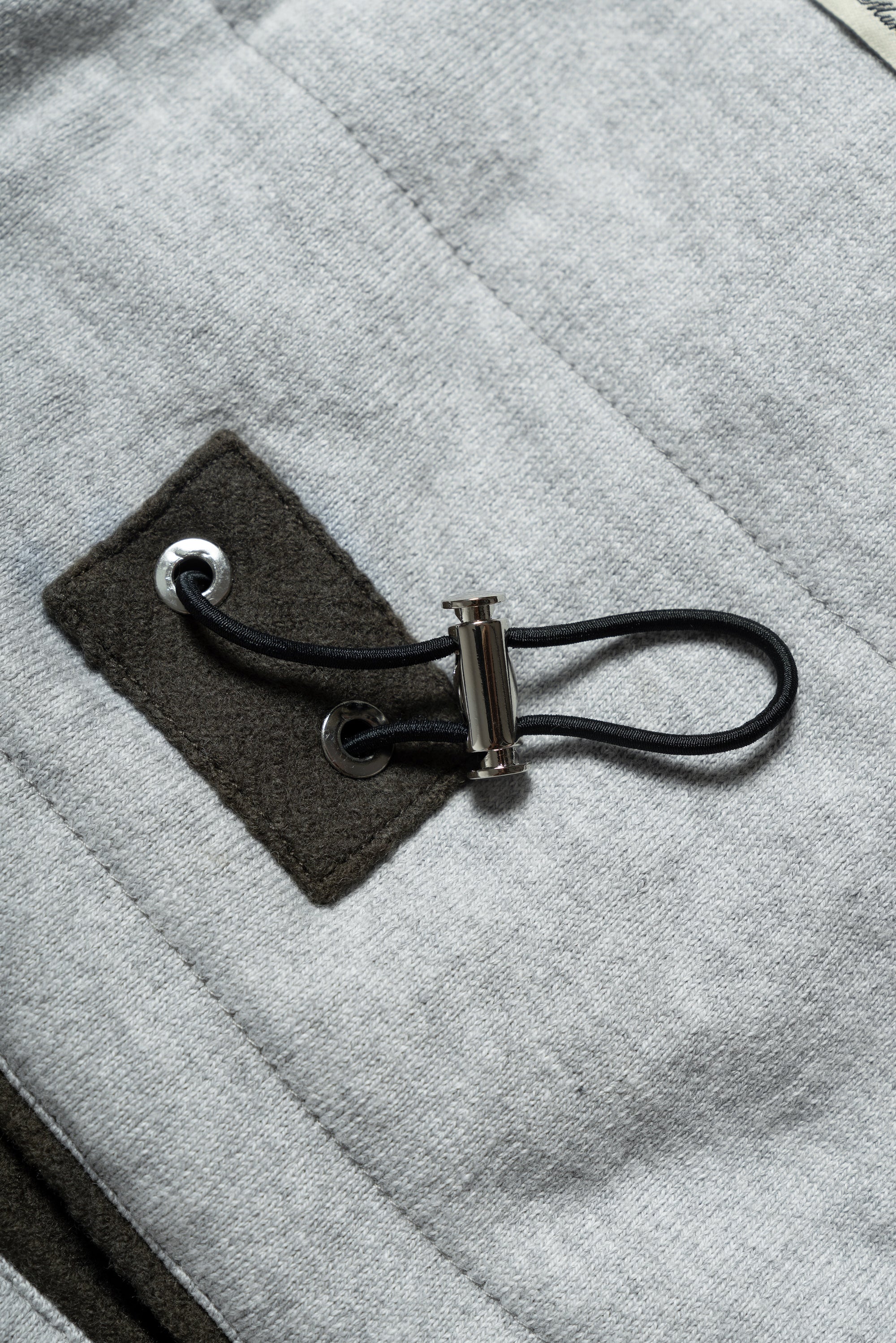 Olive Herringbone Wool Cashmere N3B Parka