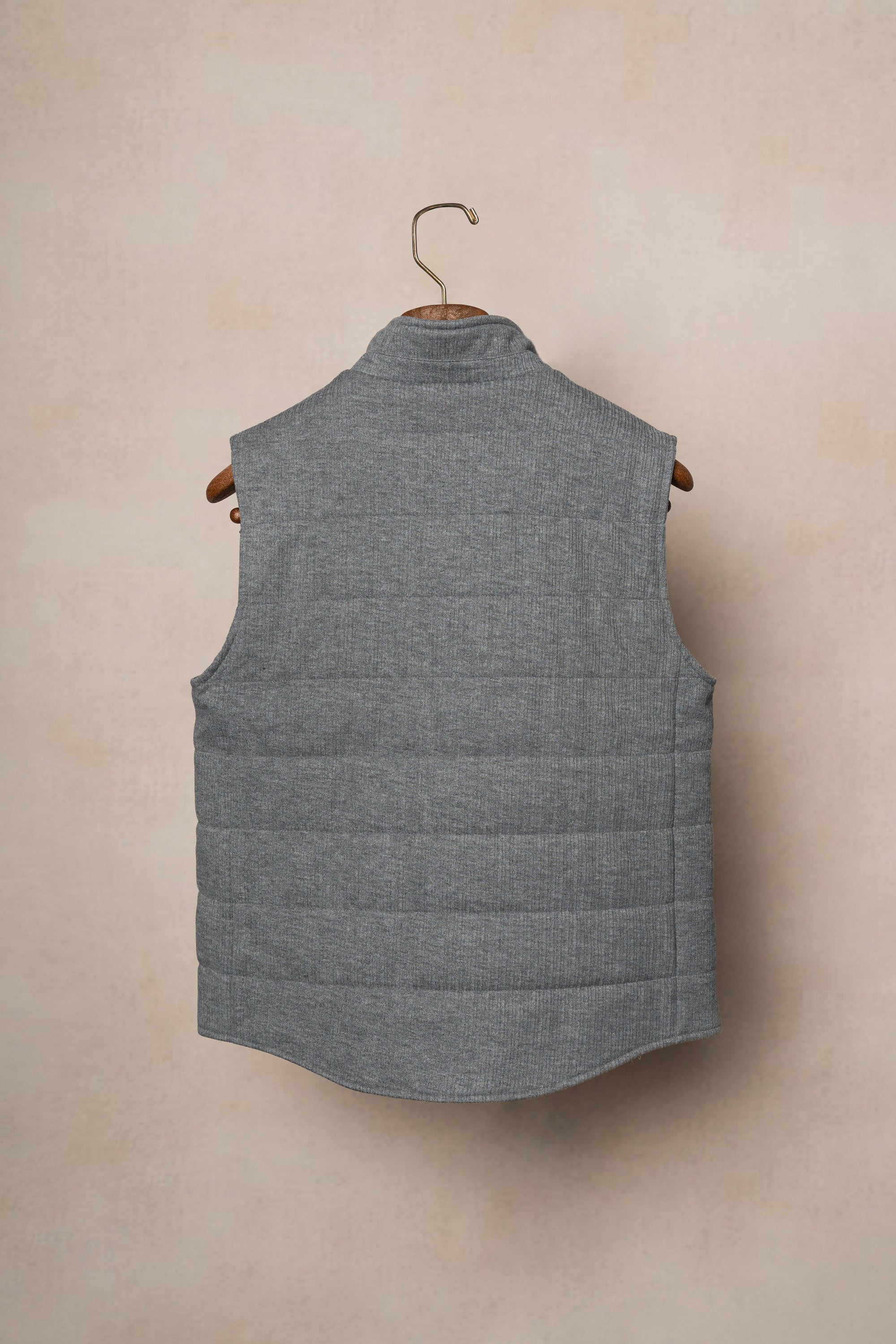 Mid Grey Corduroy Gilet