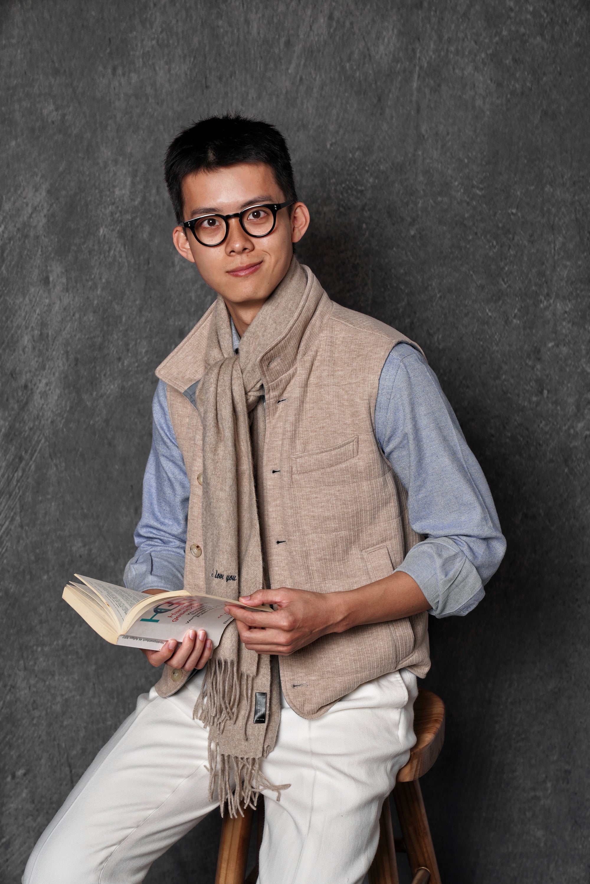Light Camel Corduroy Gilet
