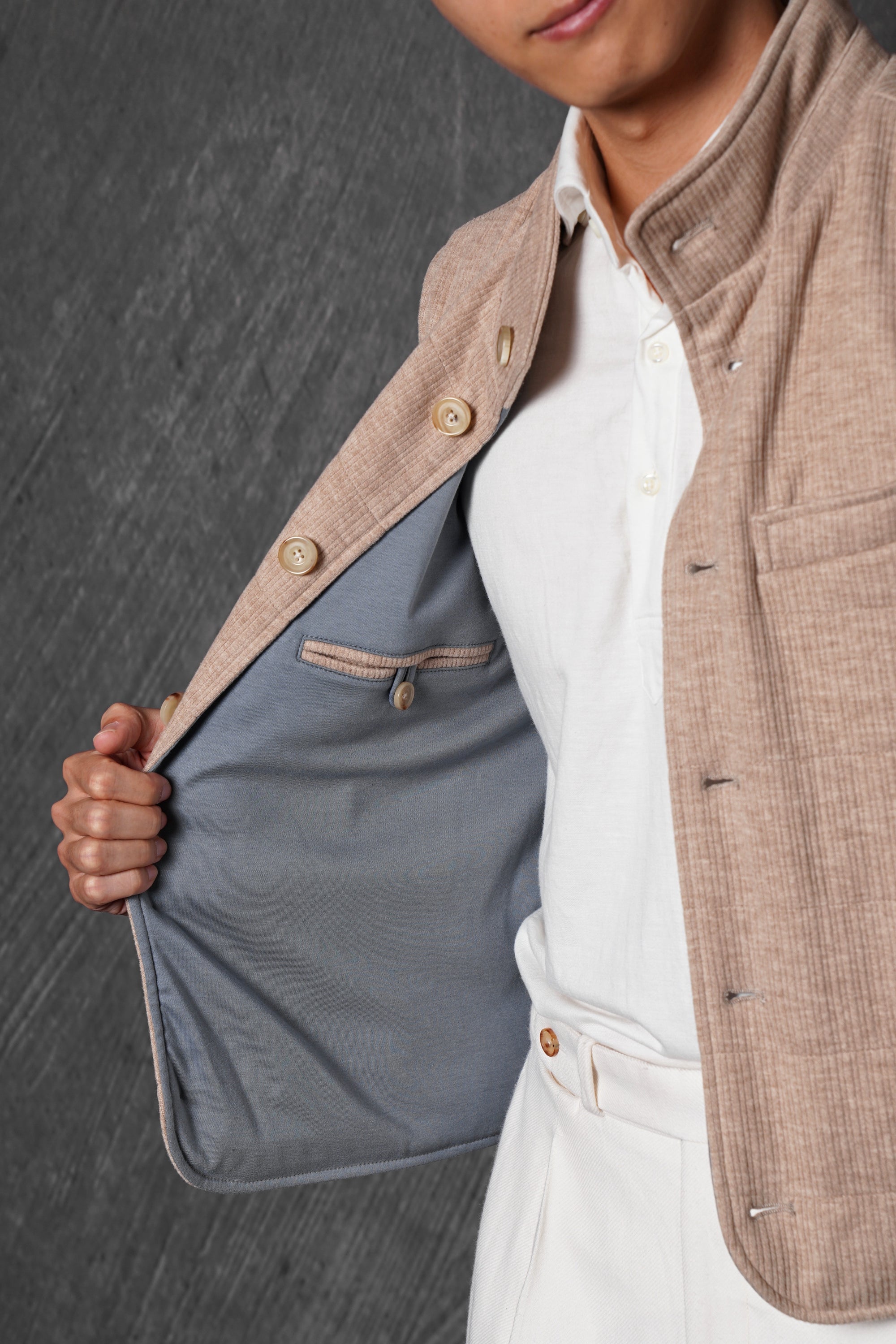 Light Camel Corduroy Gilet