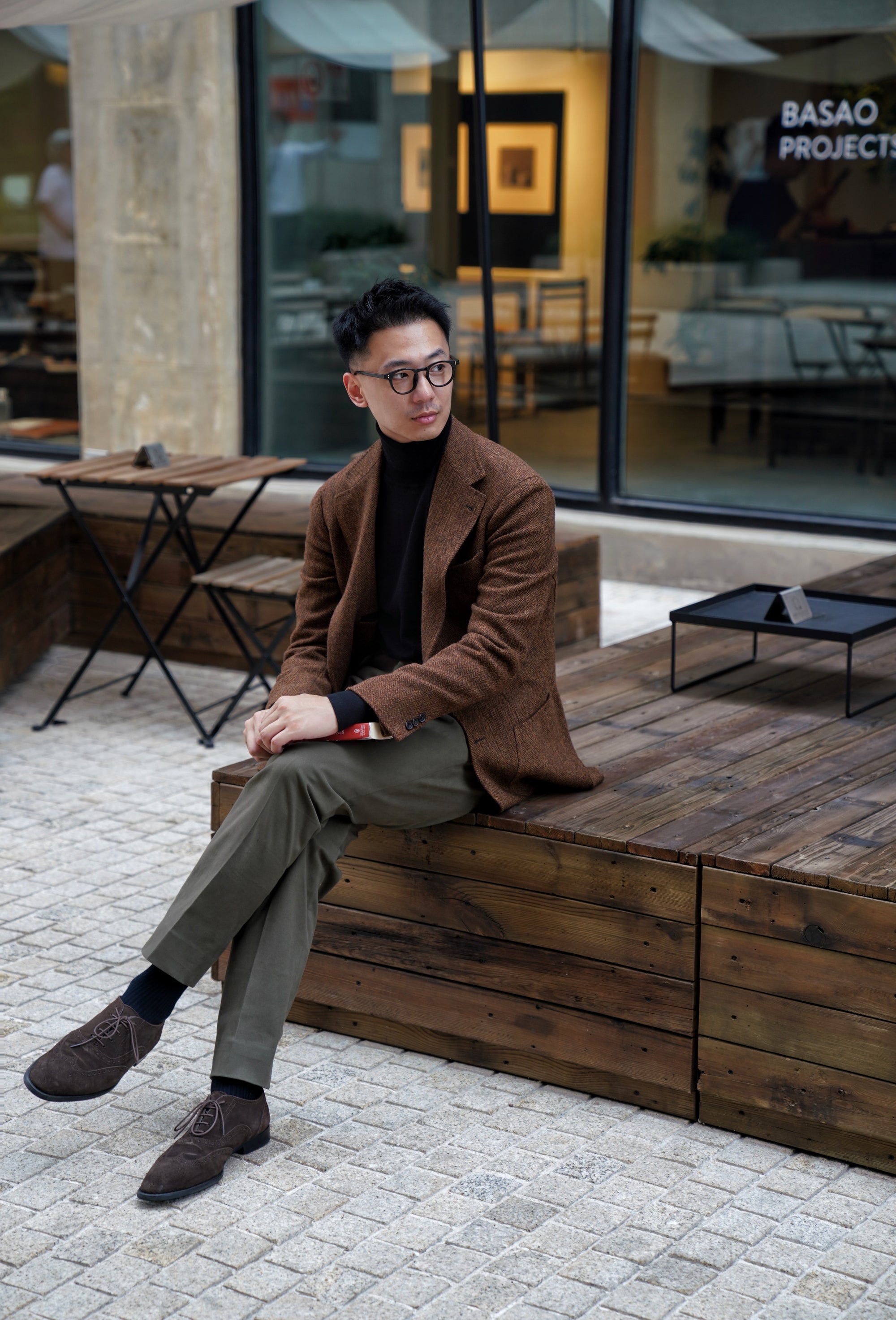 MTO Rusty Herringbone Tweed Jacket #170
