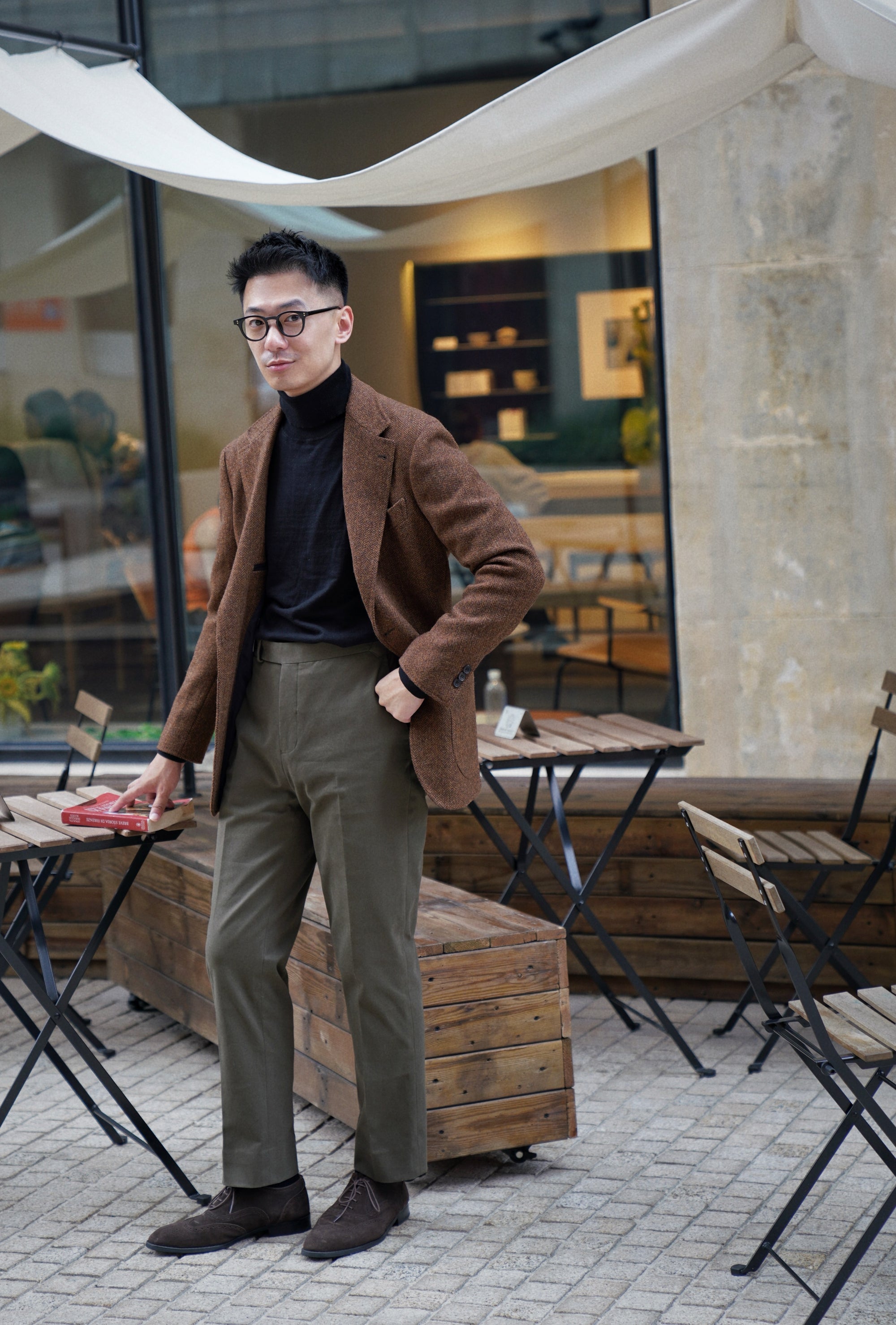 MTO Rusty Herringbone Tweed Jacket #170