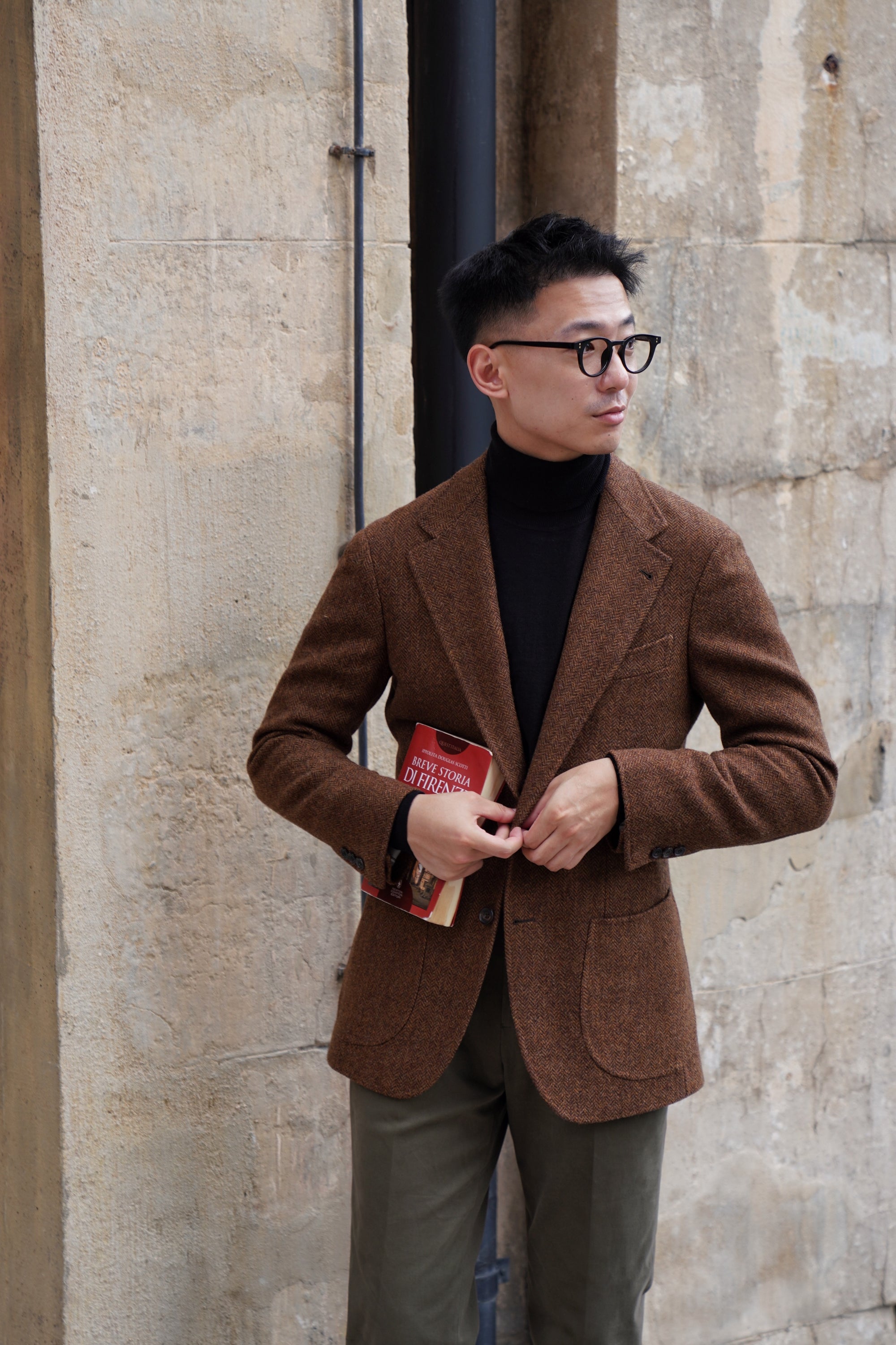 MTO Rusty Herringbone Tweed Jacket #170
