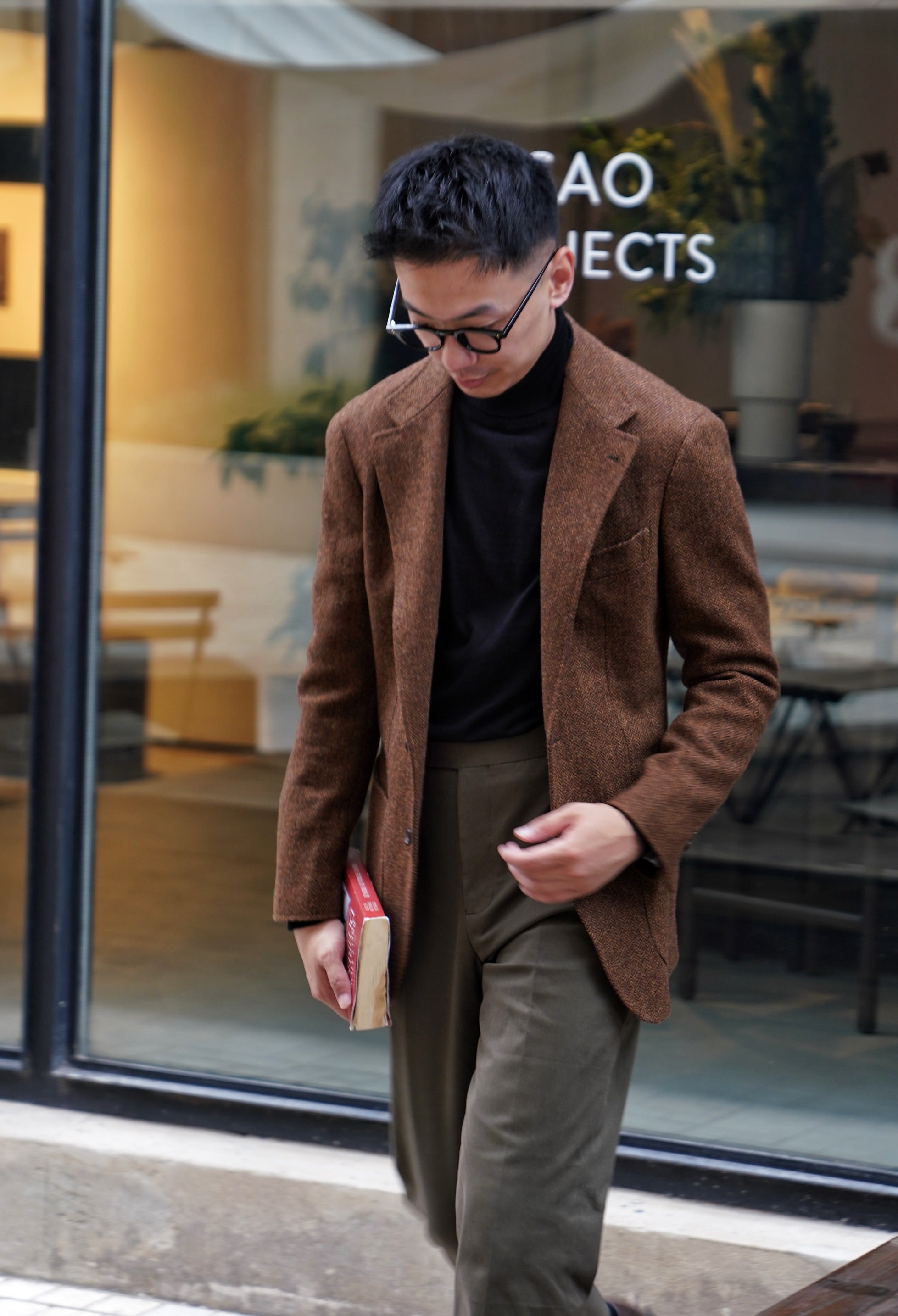 MTO Rusty Herringbone Tweed Jacket #170