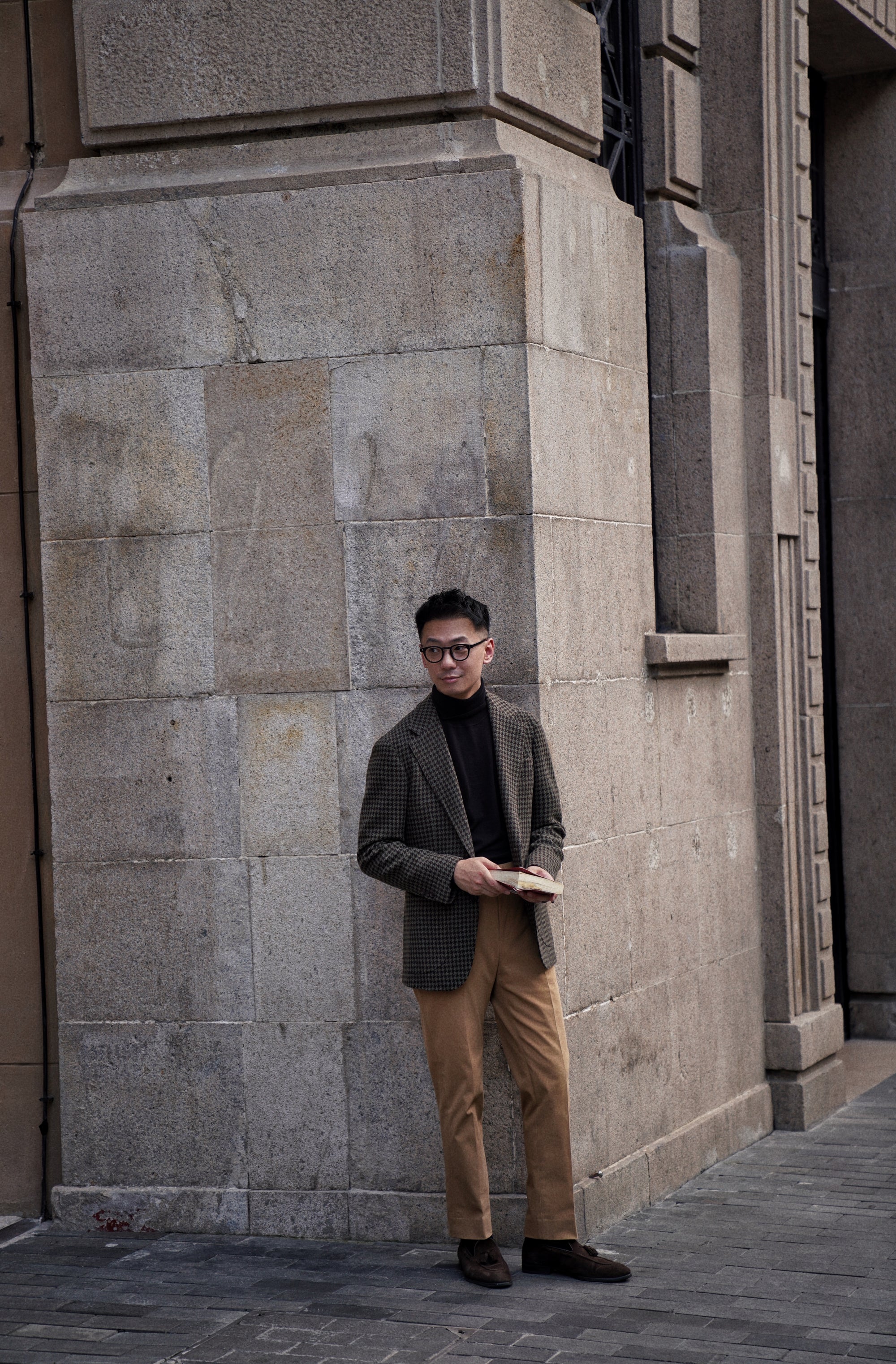 MTO Olive Brown Houndstooth Jacket #239