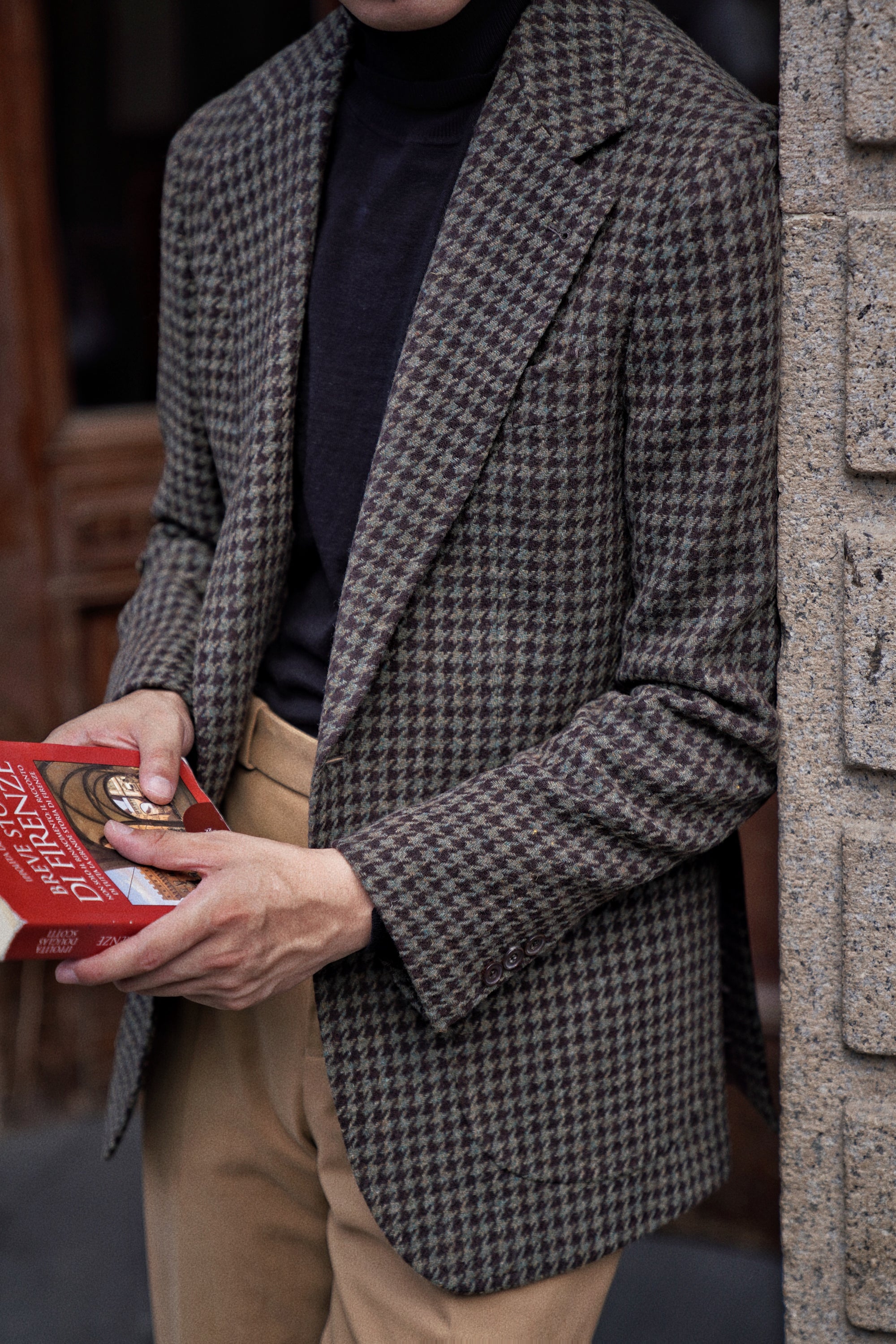 MTO Olive Brown Houndstooth Jacket #239