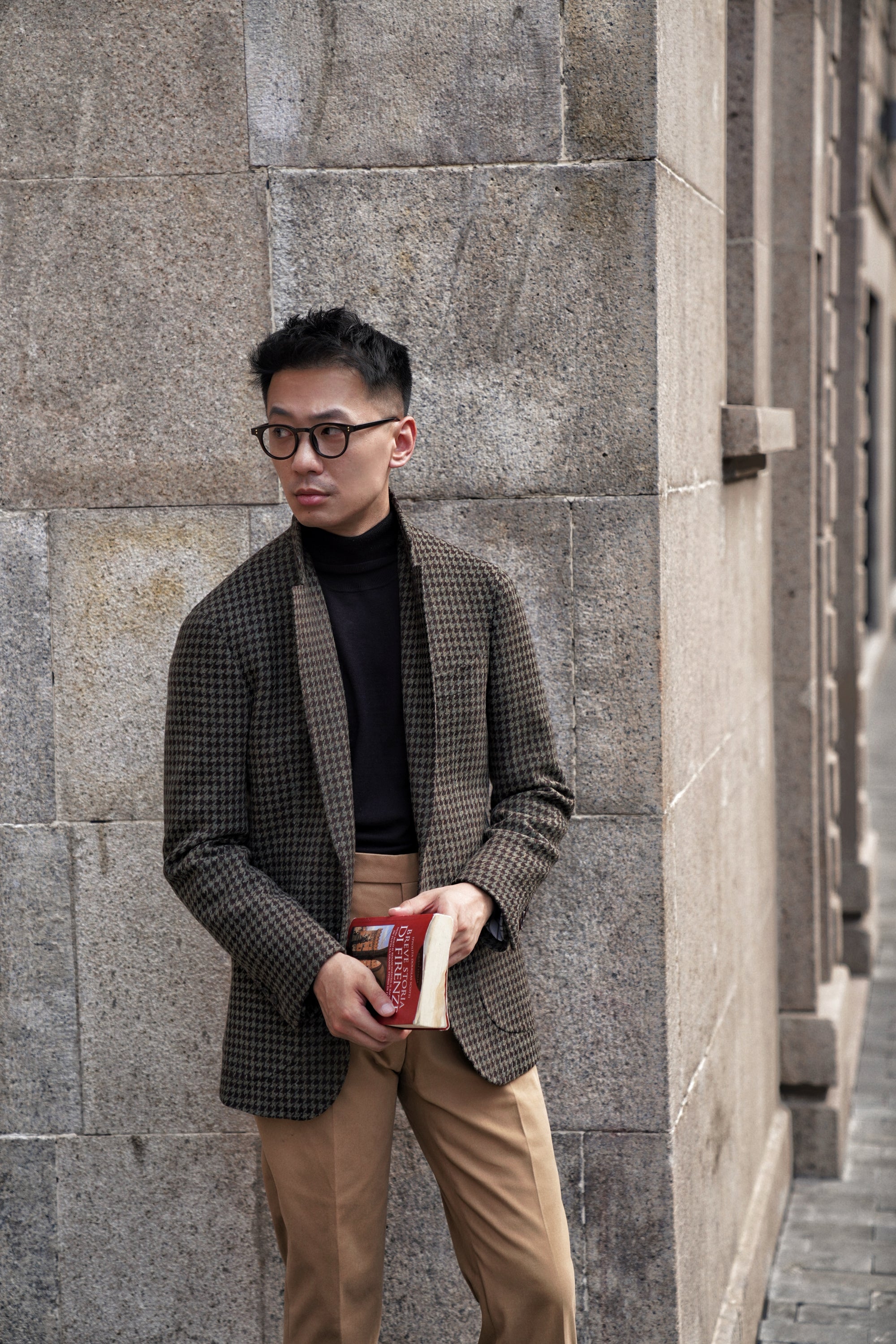 MTO Olive Brown Houndstooth Jacket #239