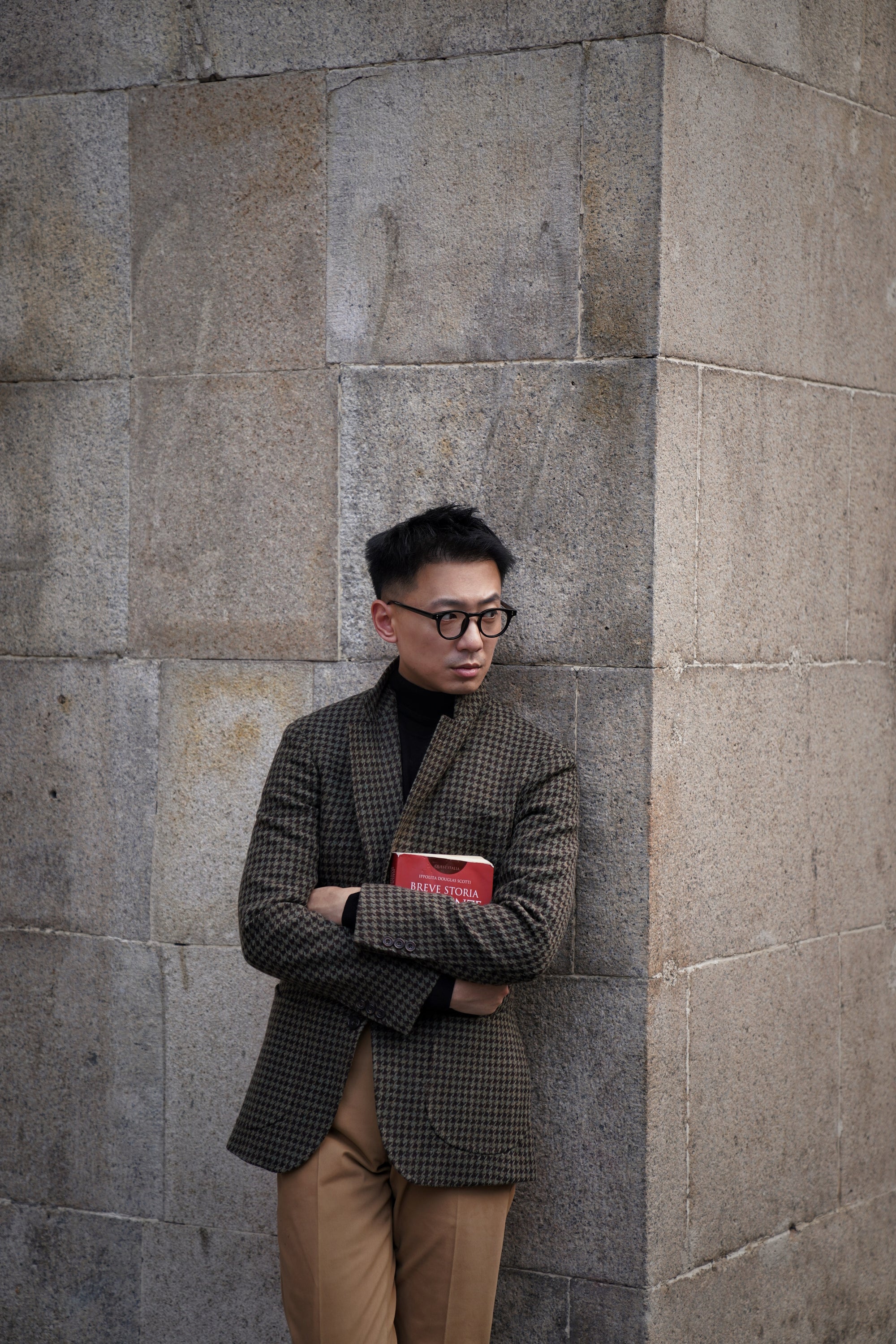 MTO Olive Brown Houndstooth Jacket #239