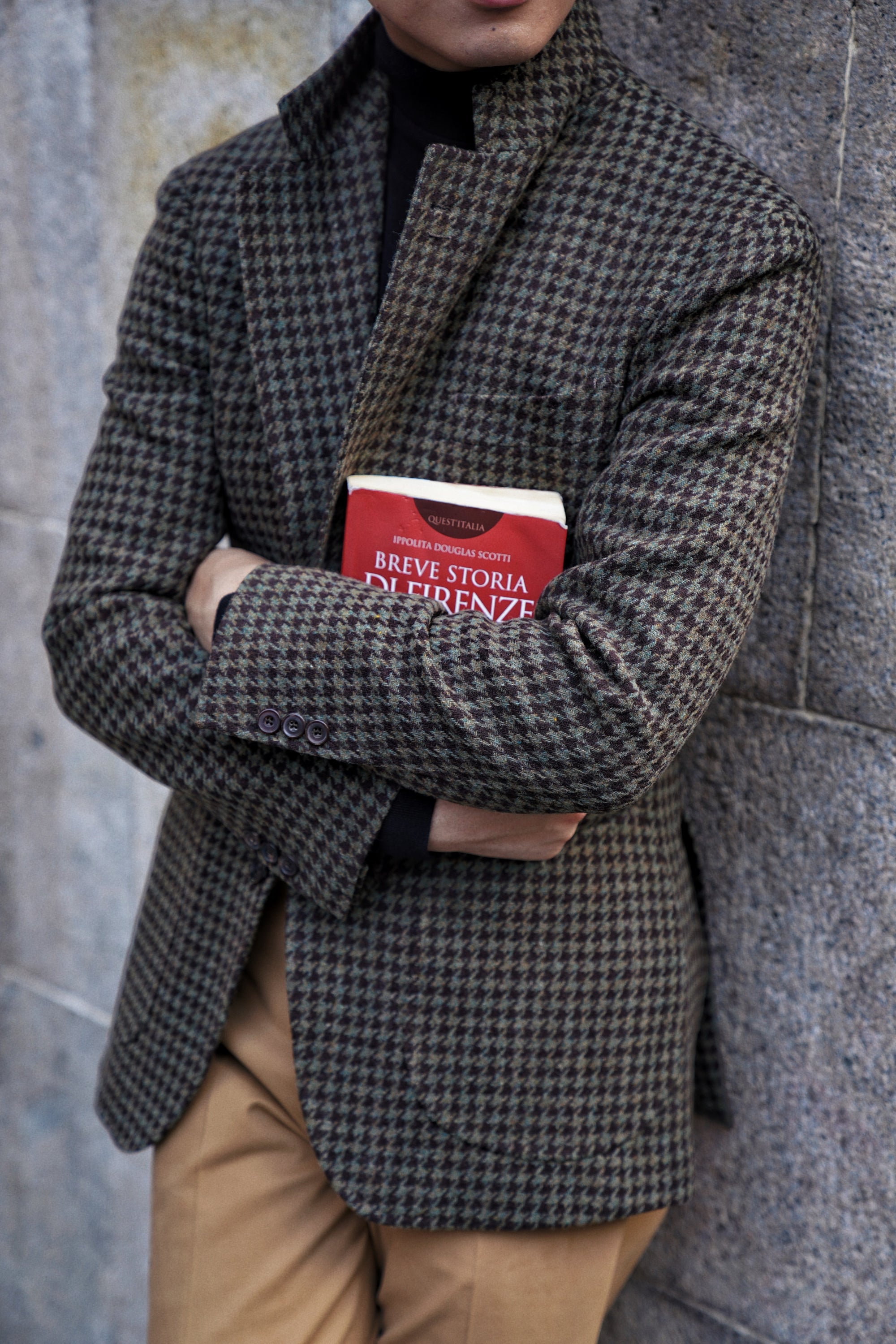 MTO Olive Brown Houndstooth Jacket #239