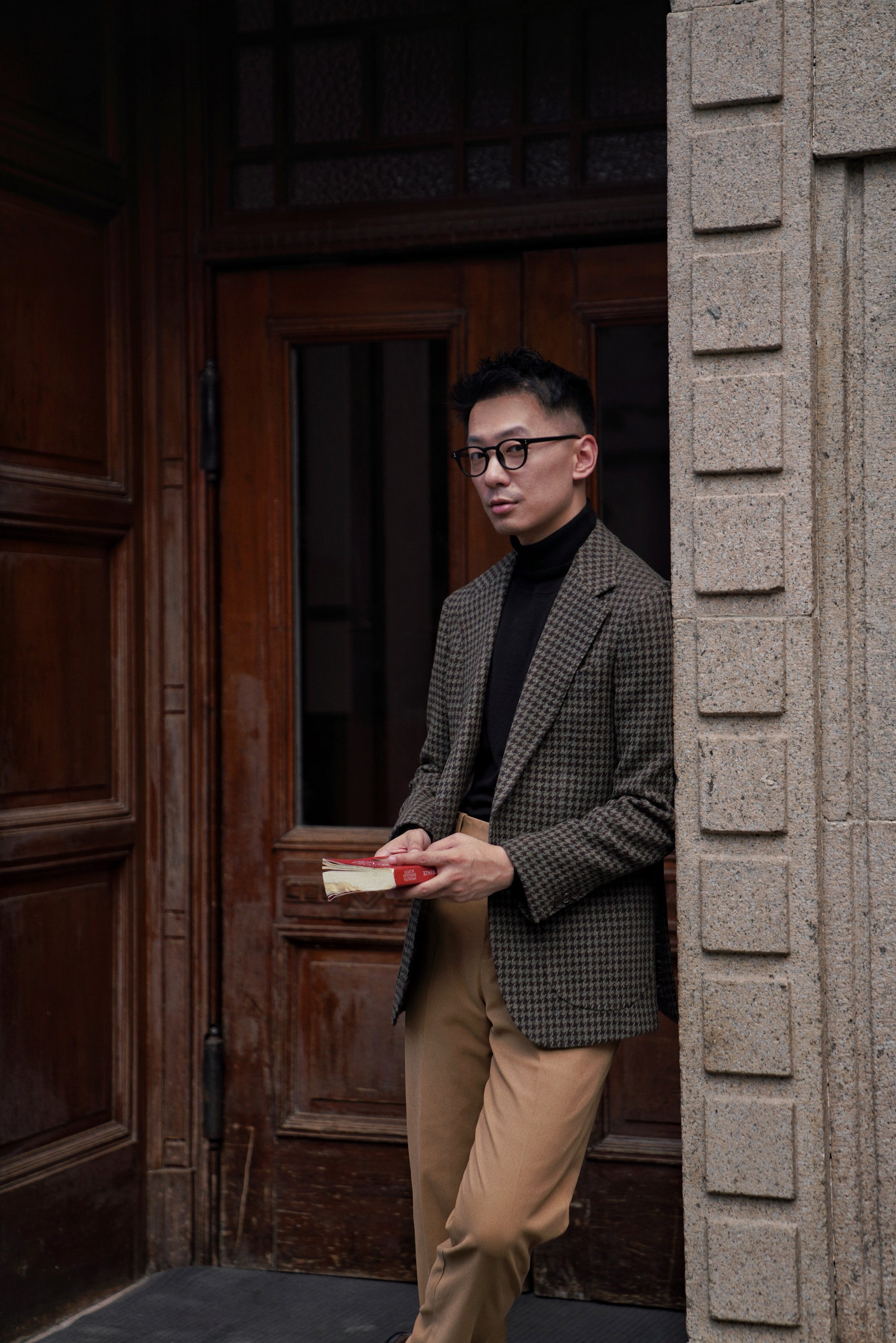 MTO Olive Brown Houndstooth Jacket #239