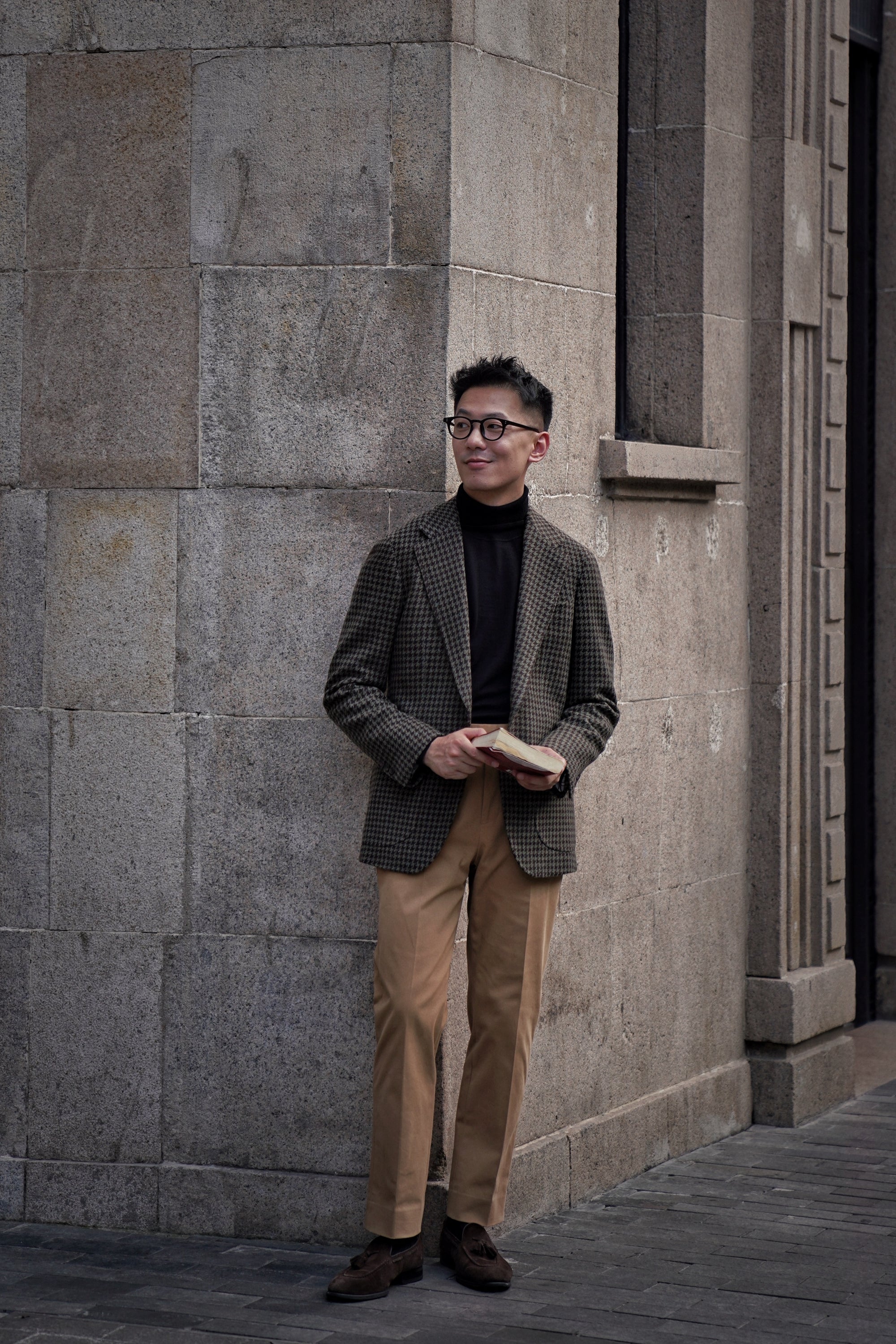 MTO Olive Brown Houndstooth Jacket #239