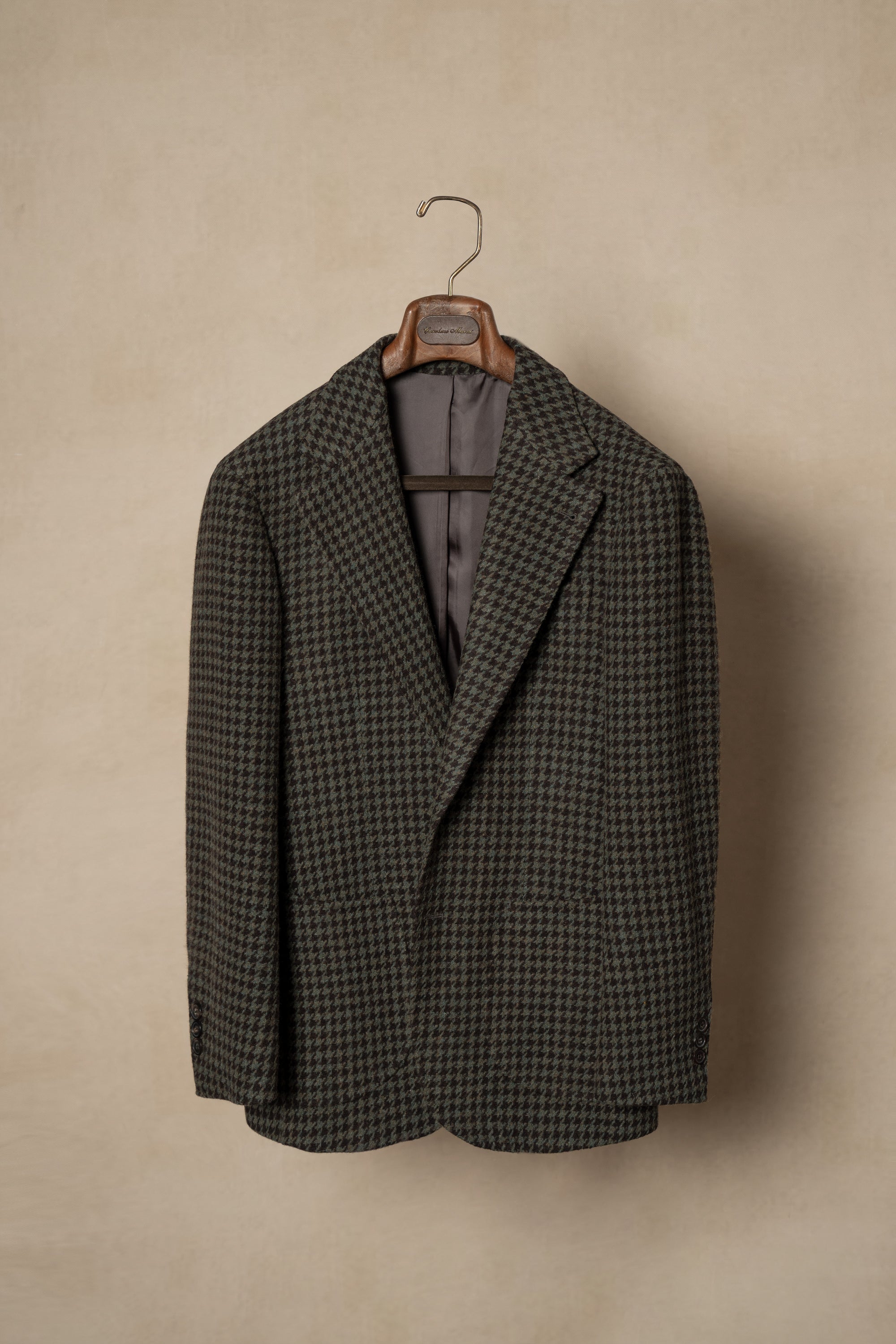 MTO Olive Brown Houndstooth Jacket #239