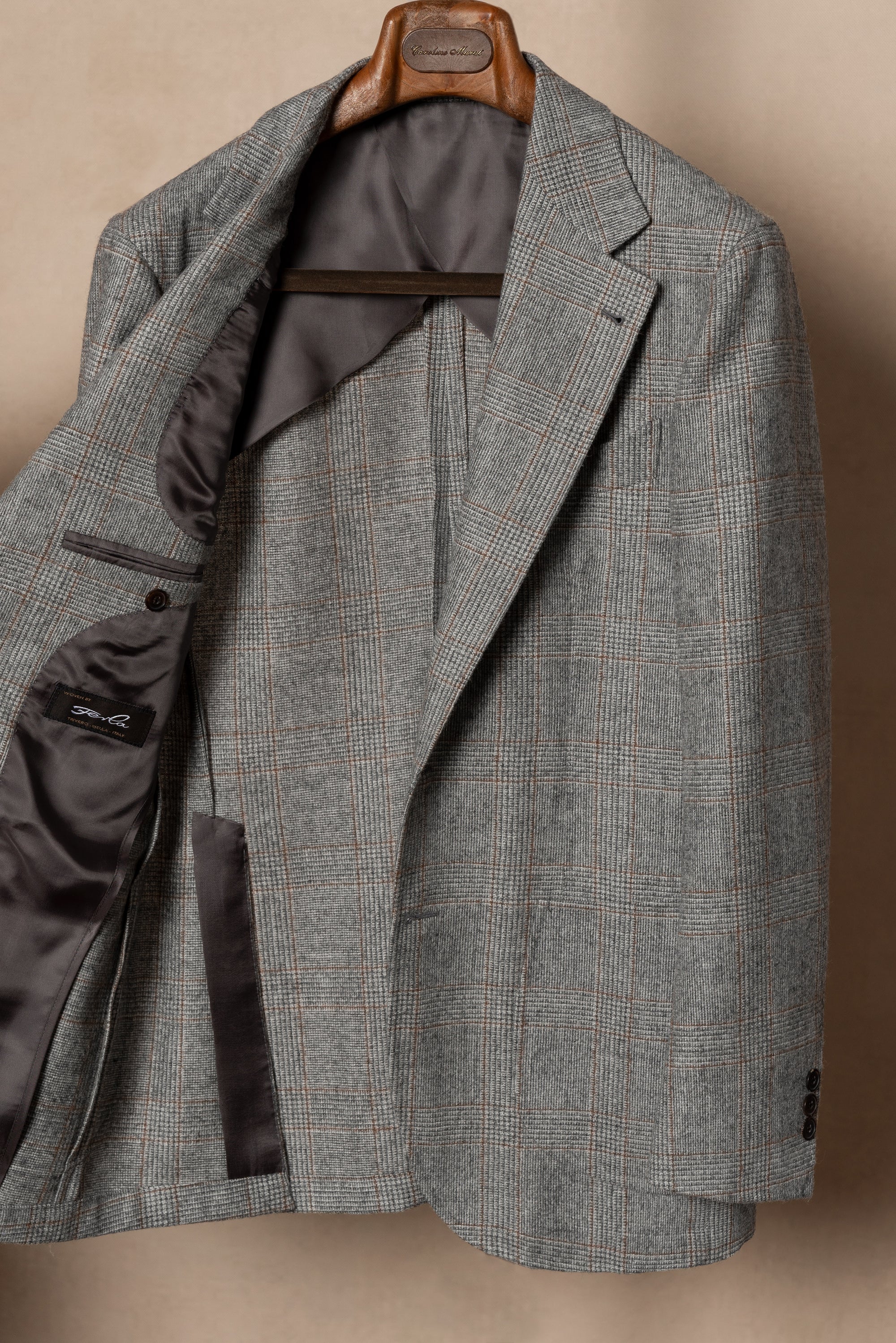 Light Grey Glen Check Jacket #284