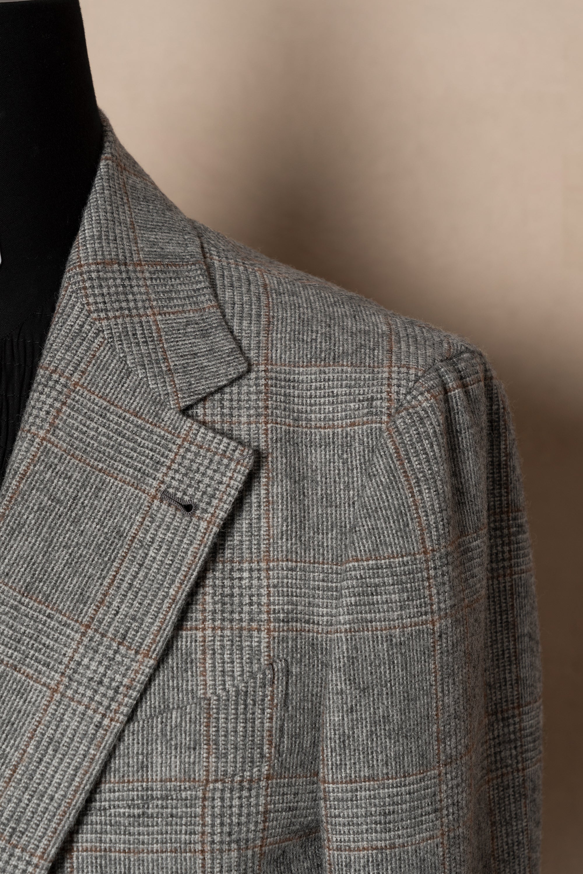 Light Grey Glen Check Jacket #284