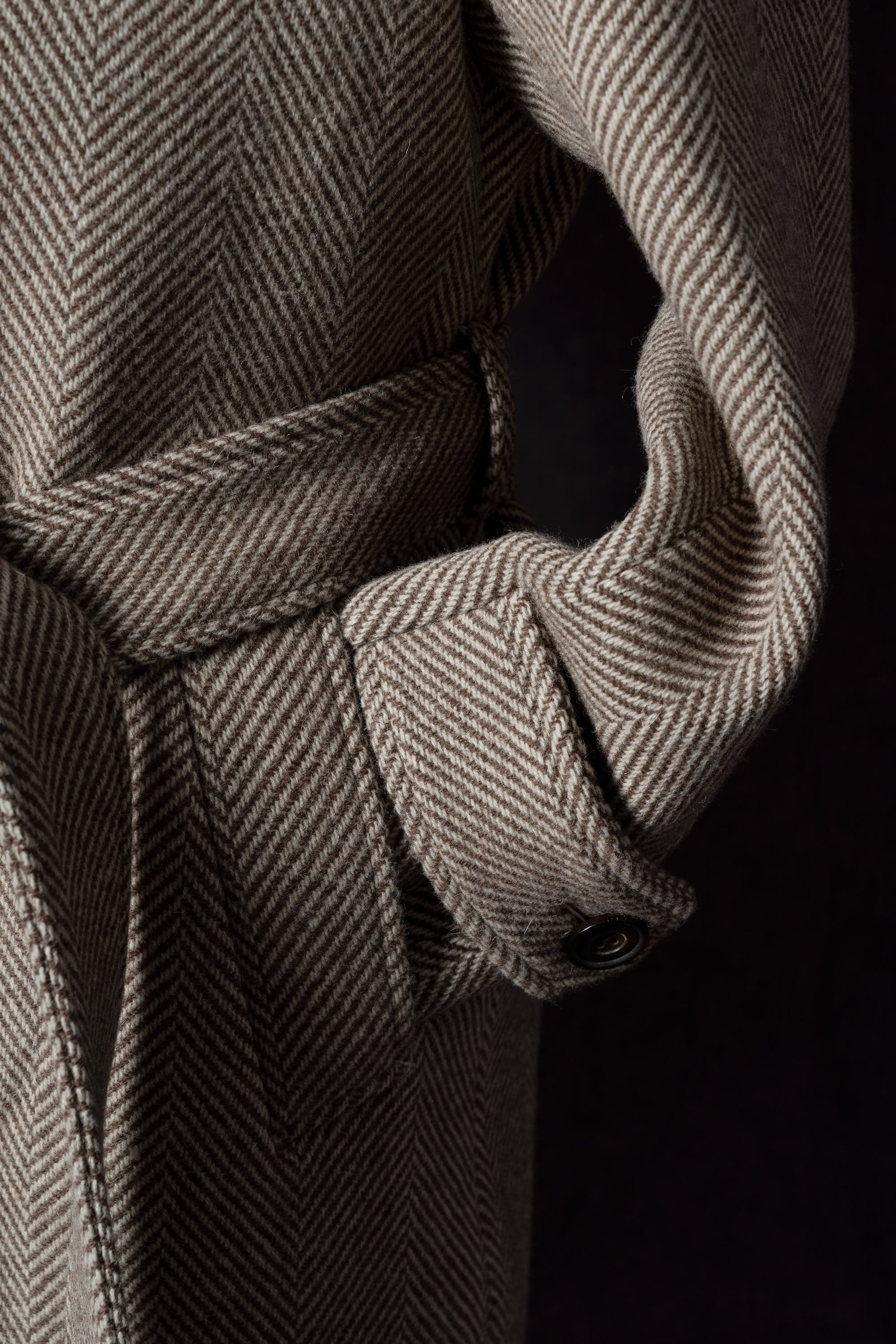 MTO Light Camel Wool Alpaca Balmacaan Coat