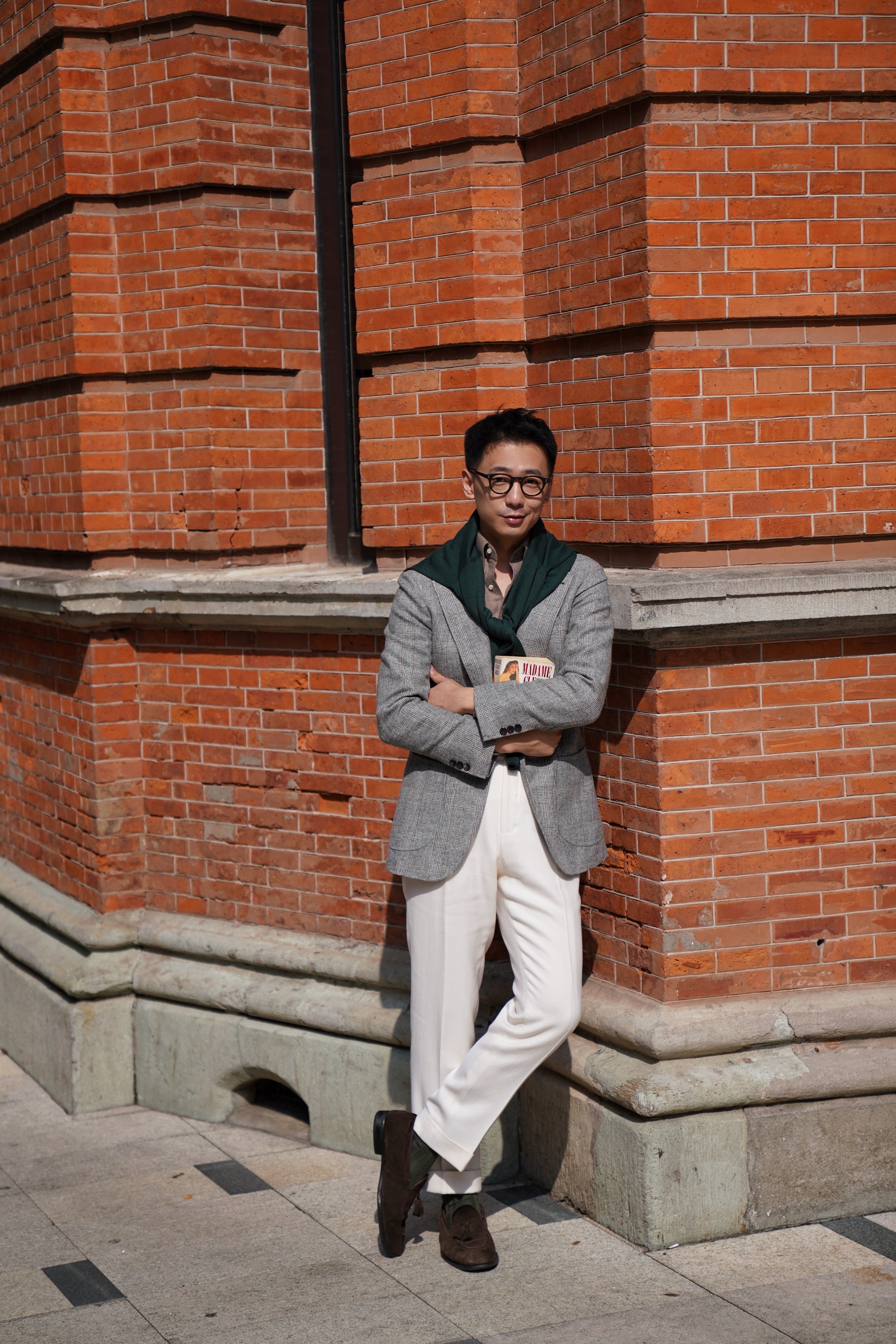 Light Grey Glen Check Jacket #284